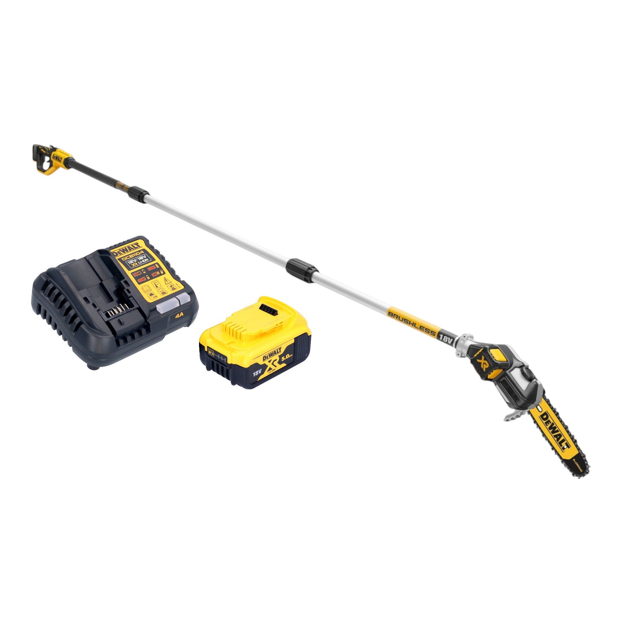 DeWalt Akku-Hochentaster DCMPS 567 P1 18 V Brushless + 1x Akku 5,0 Ah + Ladegerät