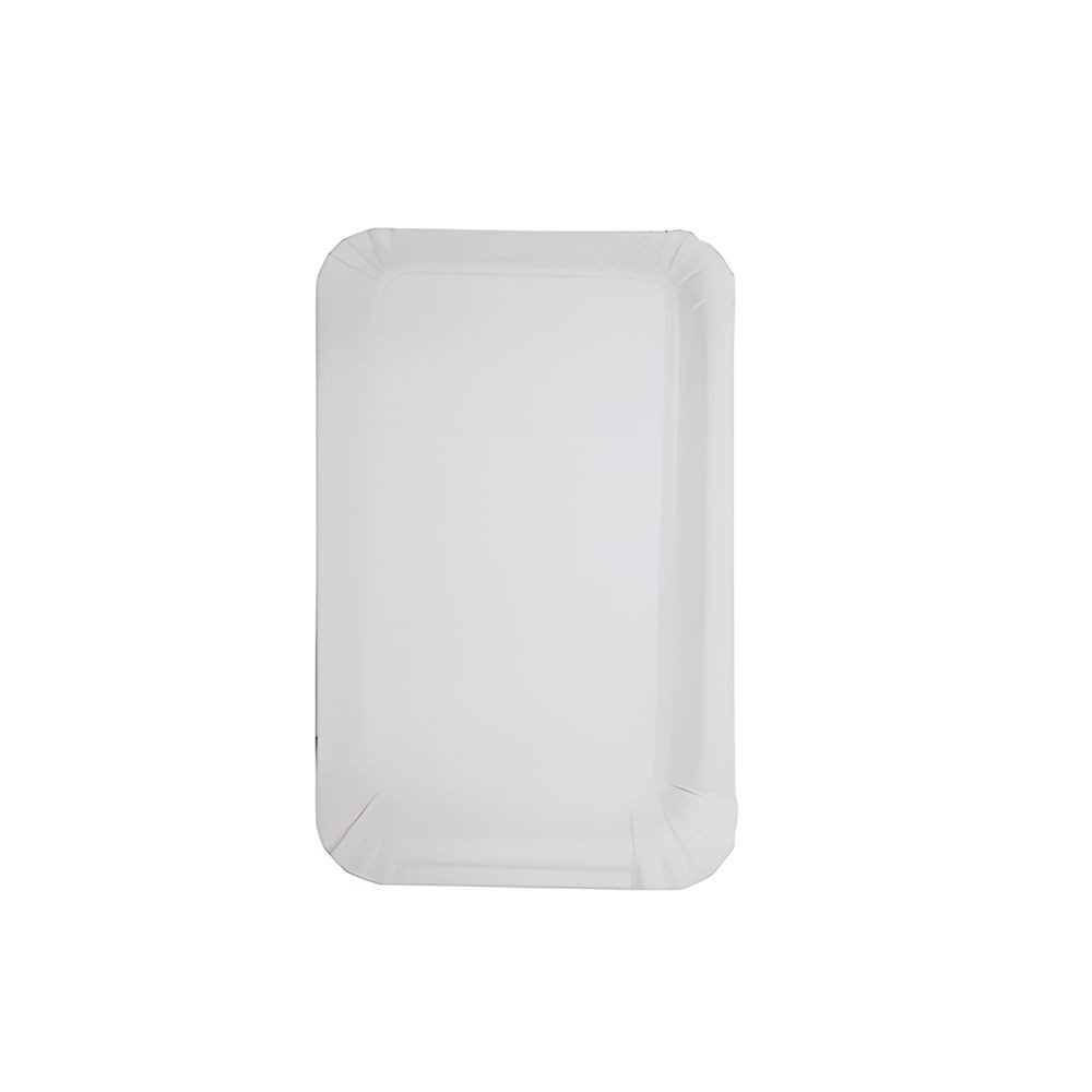 tradingbay24 Pappteller Teller, Pappe [rc] eckig 10 cm x 16 cm weiss 3000 Stk