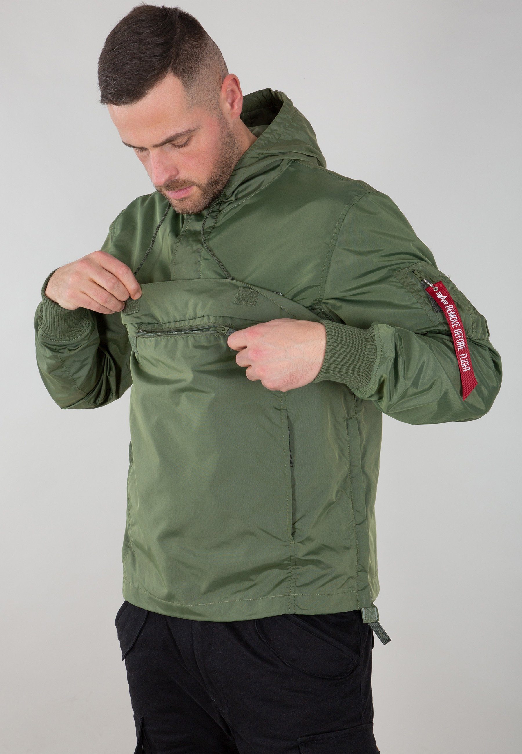 Jackets LW Utility Anorak sage-green Industries Anorak Alpha Men Alpha - Industries TT