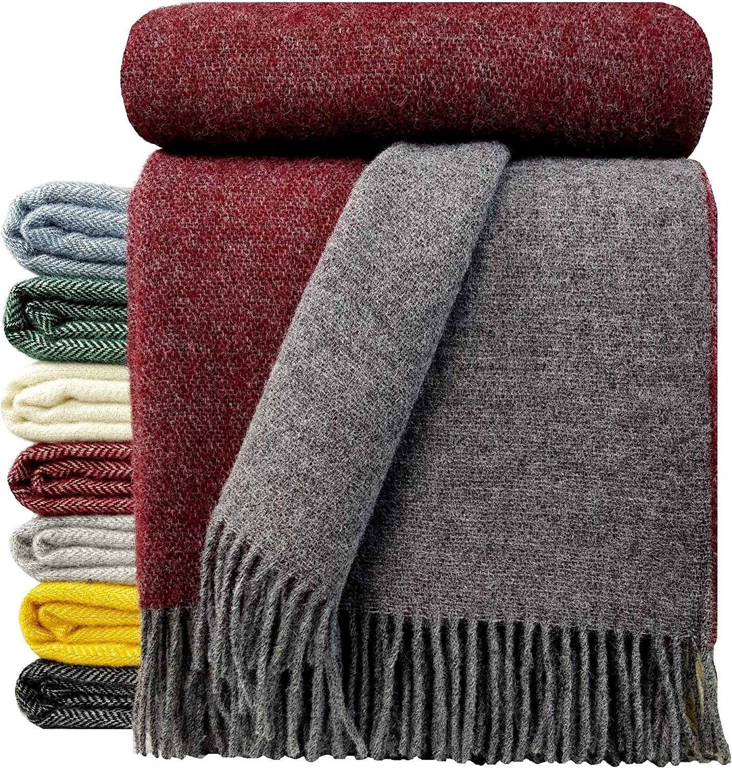 Wolldecke Wolldecke TIROL (doubleface) 100% Schurwolle 140 x 200 cm, STTS