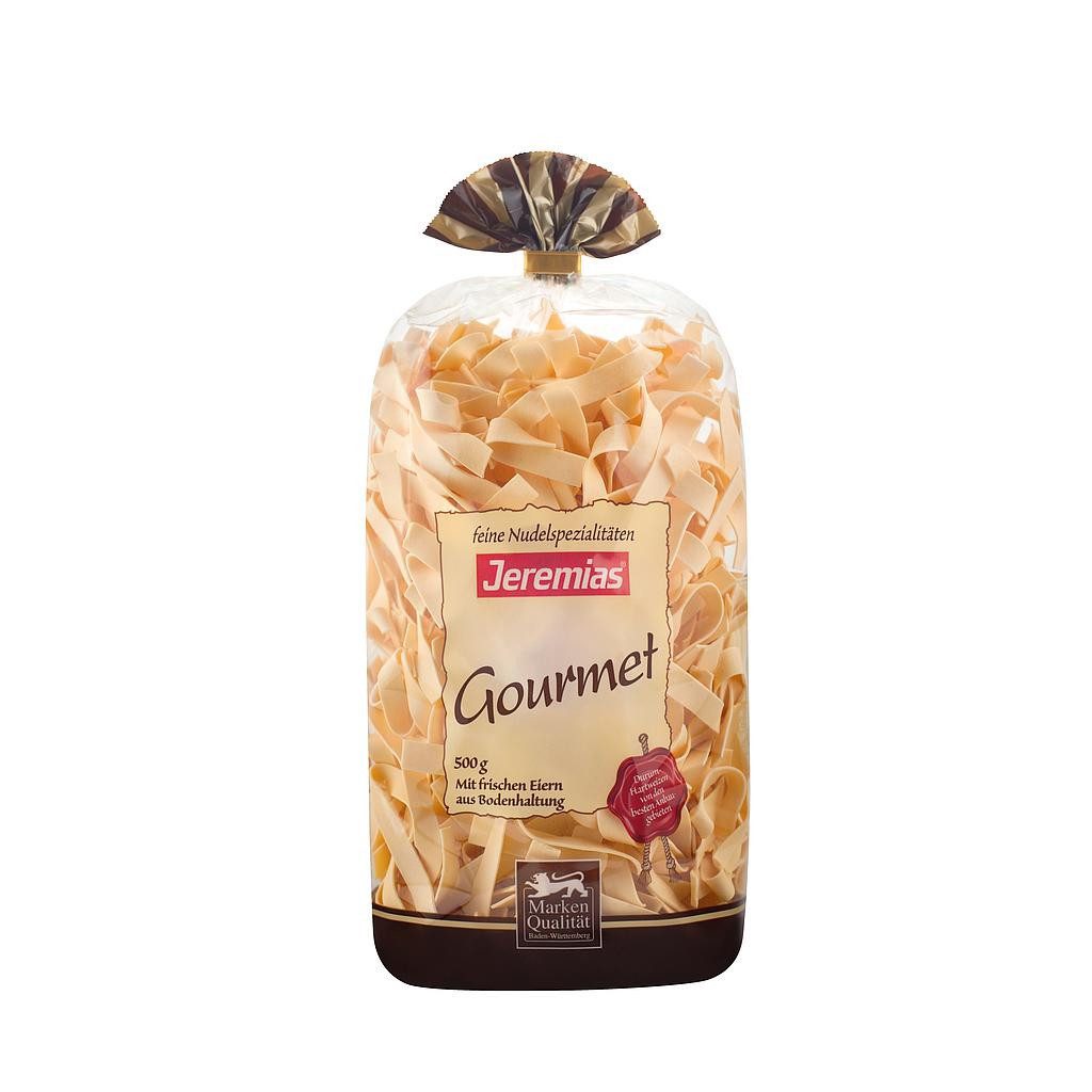 Jeremias Nudeln, Jeremias Bandnudeln 8mm gewalzt Gourmet mit frischen Eiern 500g