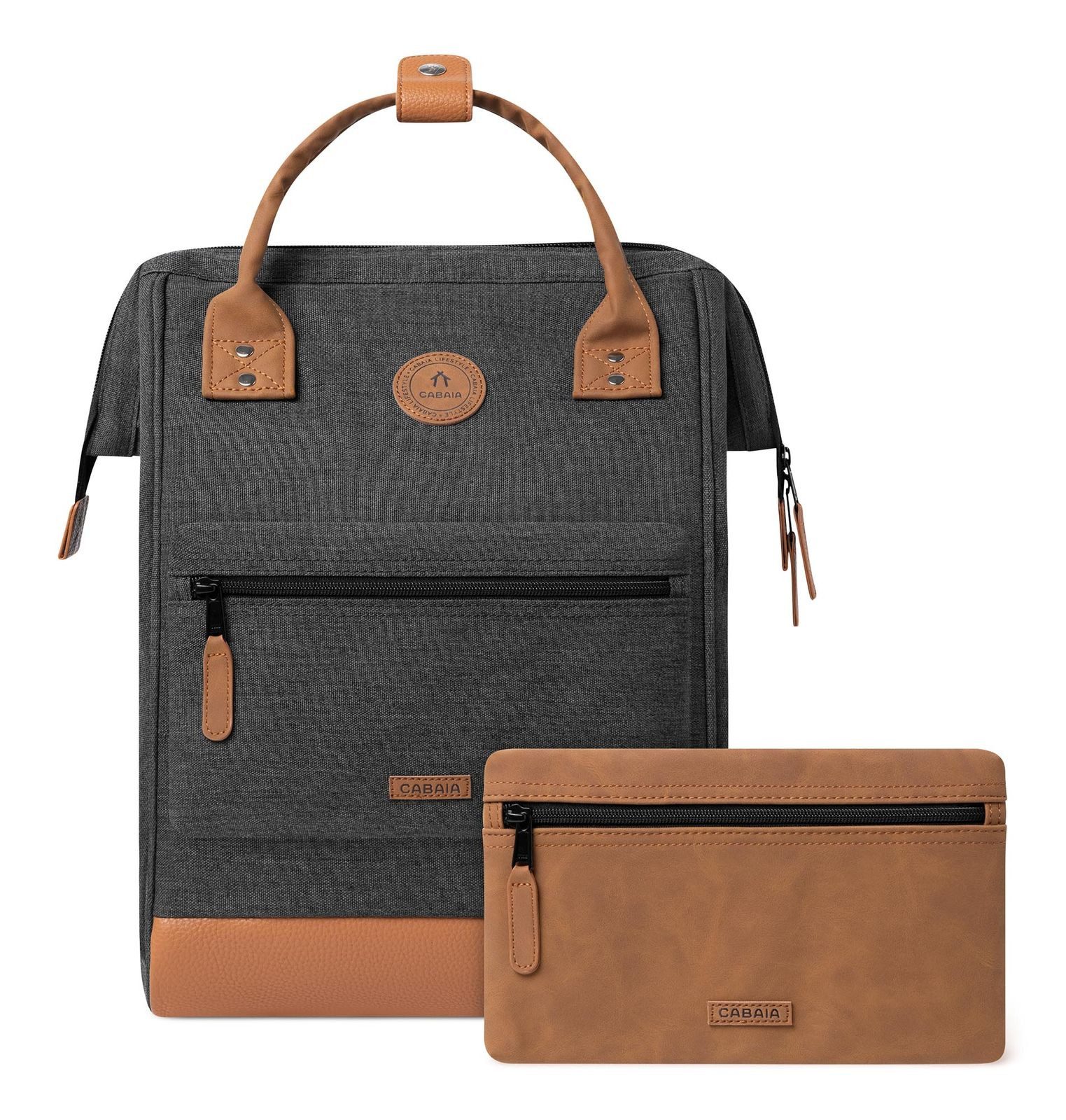 CABAIA Rucksack Melanged Backpack (Set, 3-tlg) günstig online kaufen