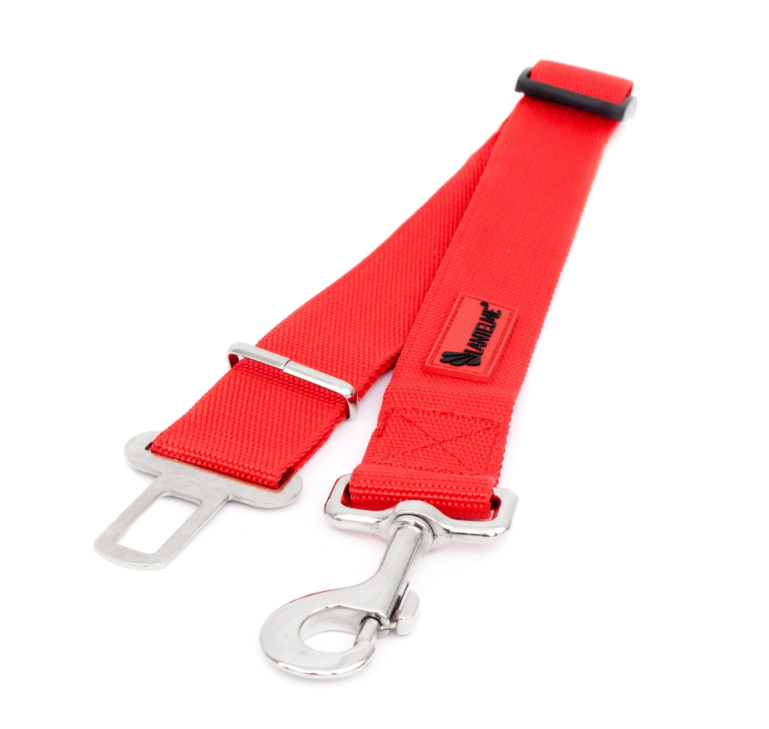 Lantelme Autohundegeschirr Auto Hundergurtadater Auswahl Länge Sicherheitsgurt Gurt Adapter PKW, 4,5cm Breit 60 bis 95cm Lang