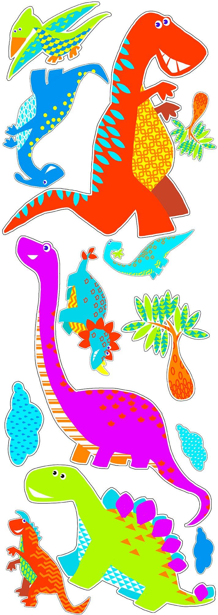 Art for the home Wandtattoo Dino (1 St), Kunst für Zuhause - Wandaufkleber - Dinosaurier - 25x70 cm