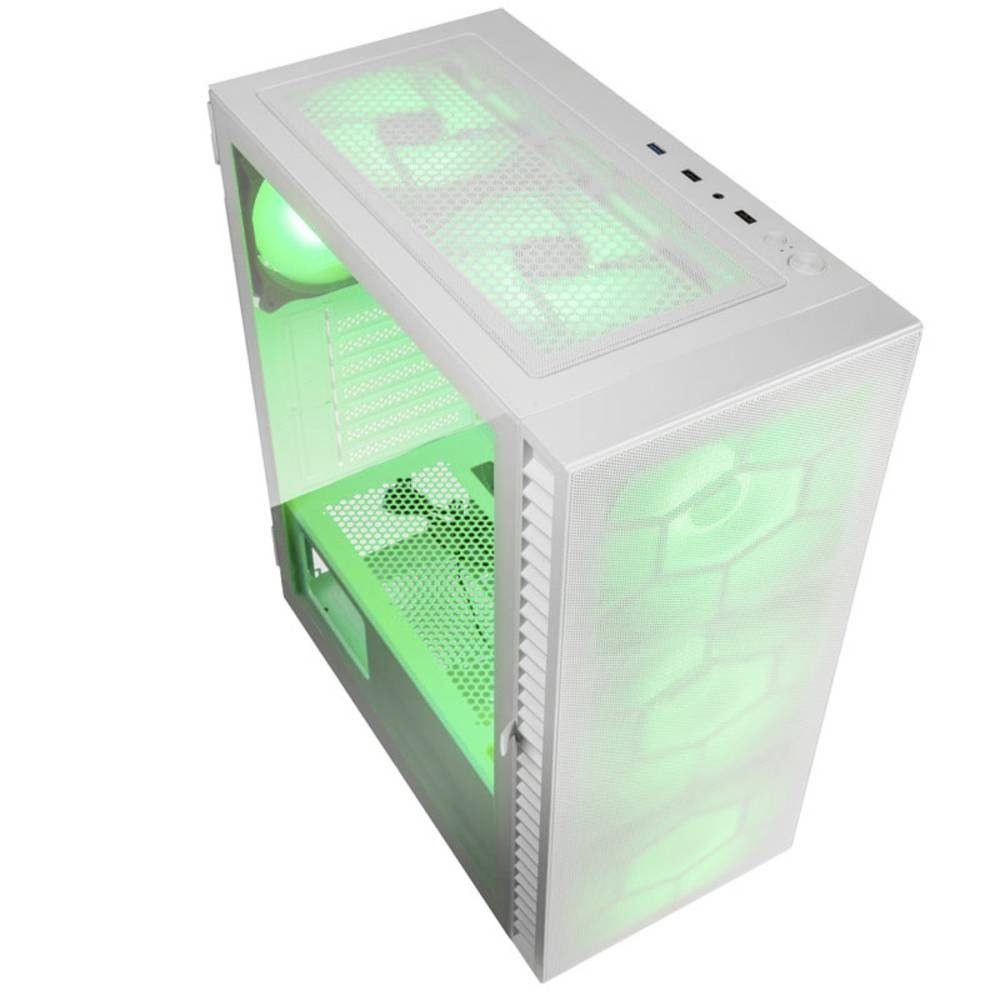 Kolink PC-Gehäuse ARGB Midi-Tower OBSERVATORY HF GW, 2 Vorinstallierte LED Lüfter, 4 Vorinstallierte LED Lüfter