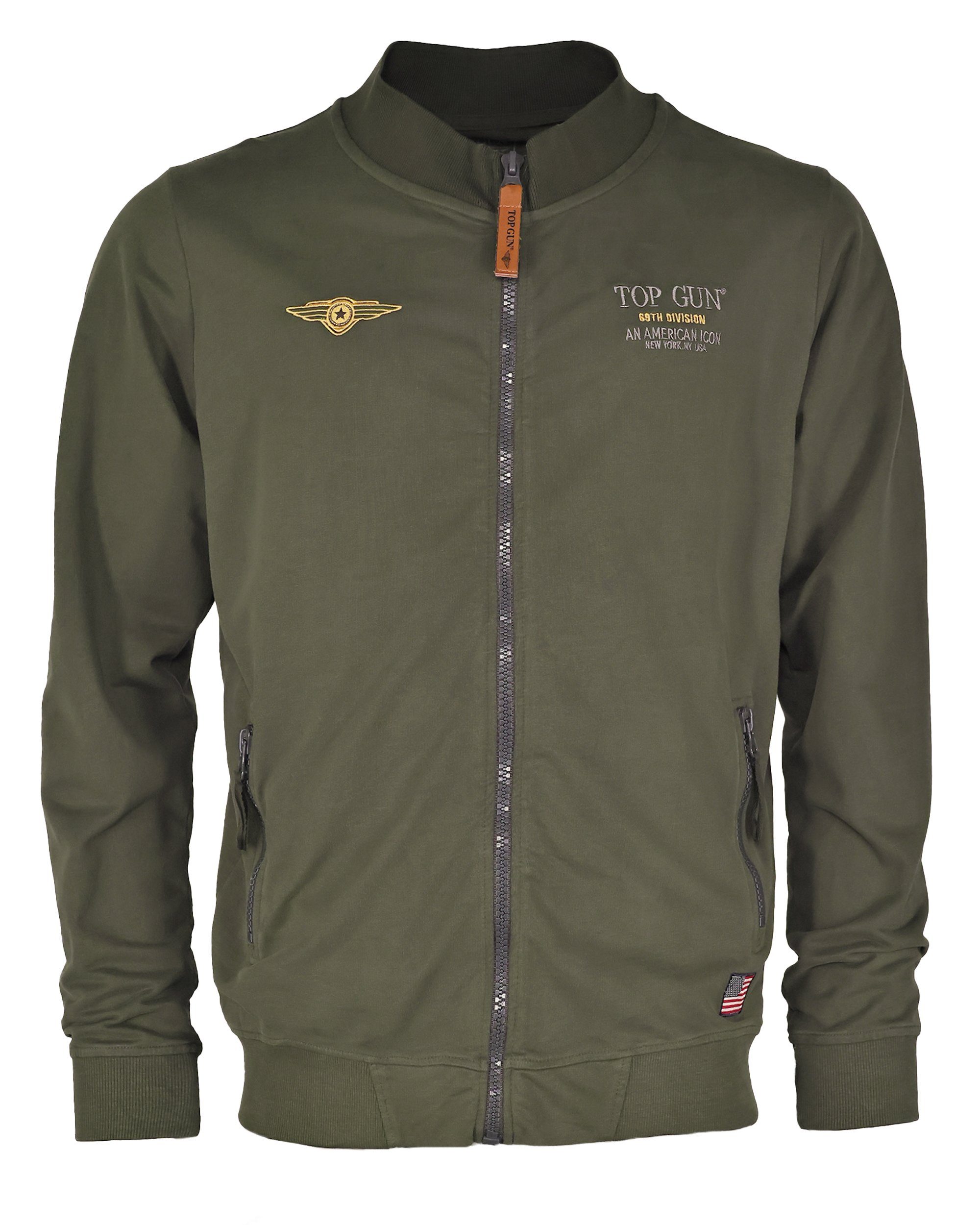 TOP GUN Sweatjacke TG20213020 oliv