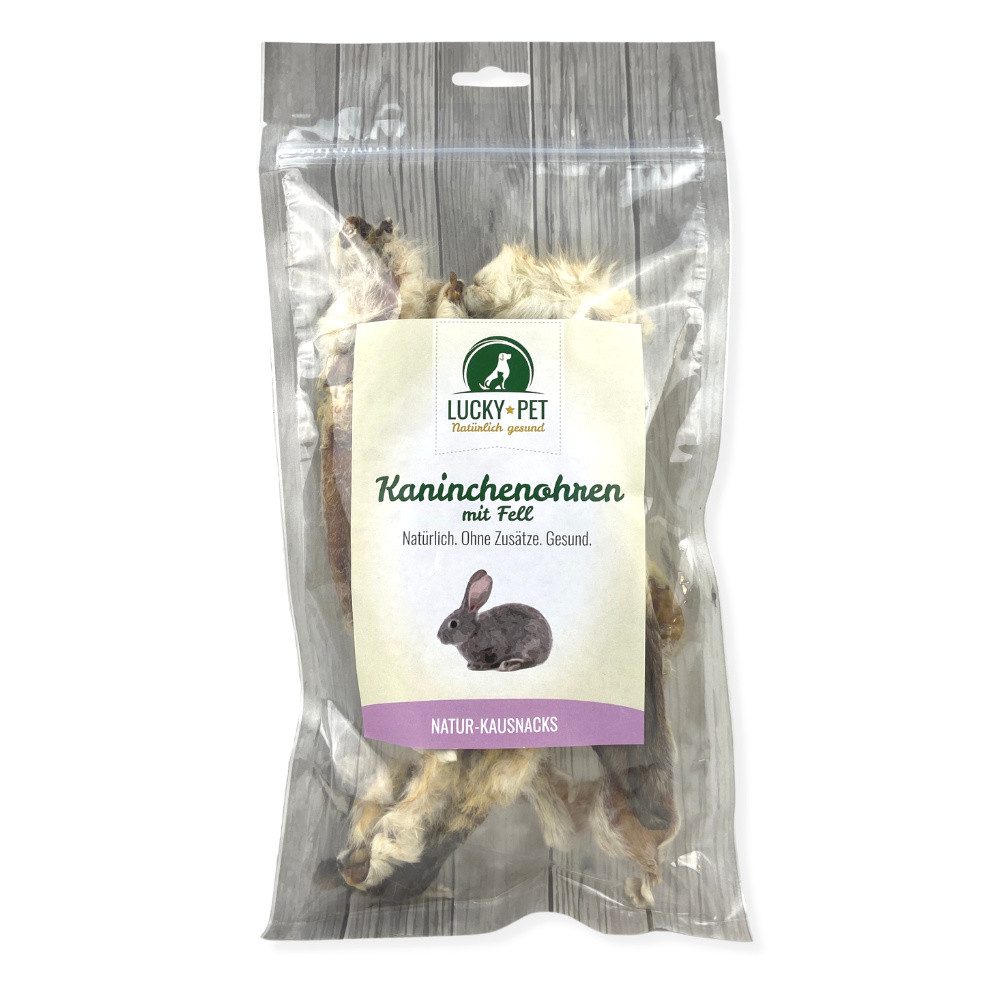 Lucky-Pet Lucky-Pet Kaninchenohren mit Fell 100 g, für: Hunde
