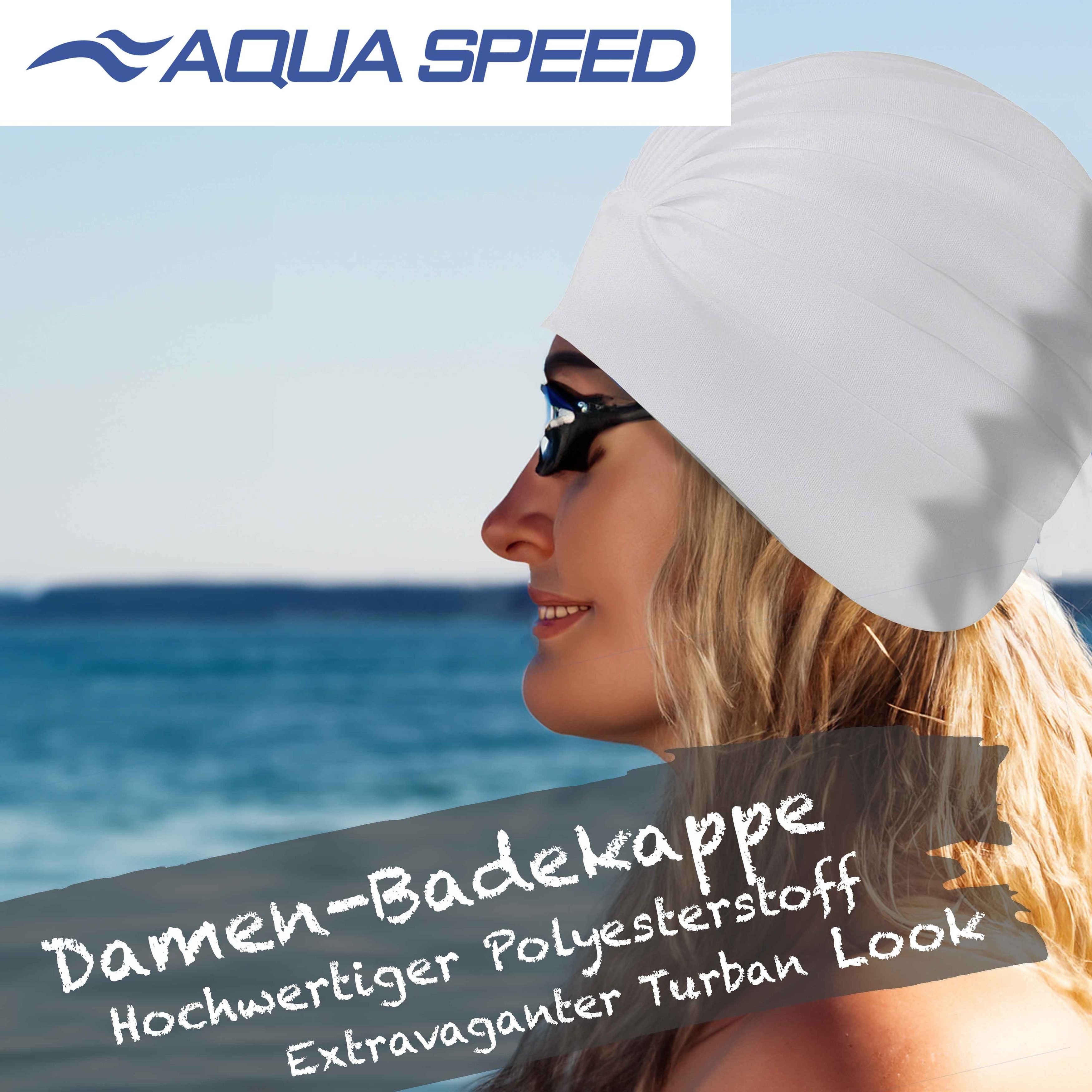 Aqua Speed Badekappe Turban-Stil Badehaube Textiles Material Retro Frottee-Kopftuch, Modischer Stil – Eleganter Komfort für Wellness & Entspannung