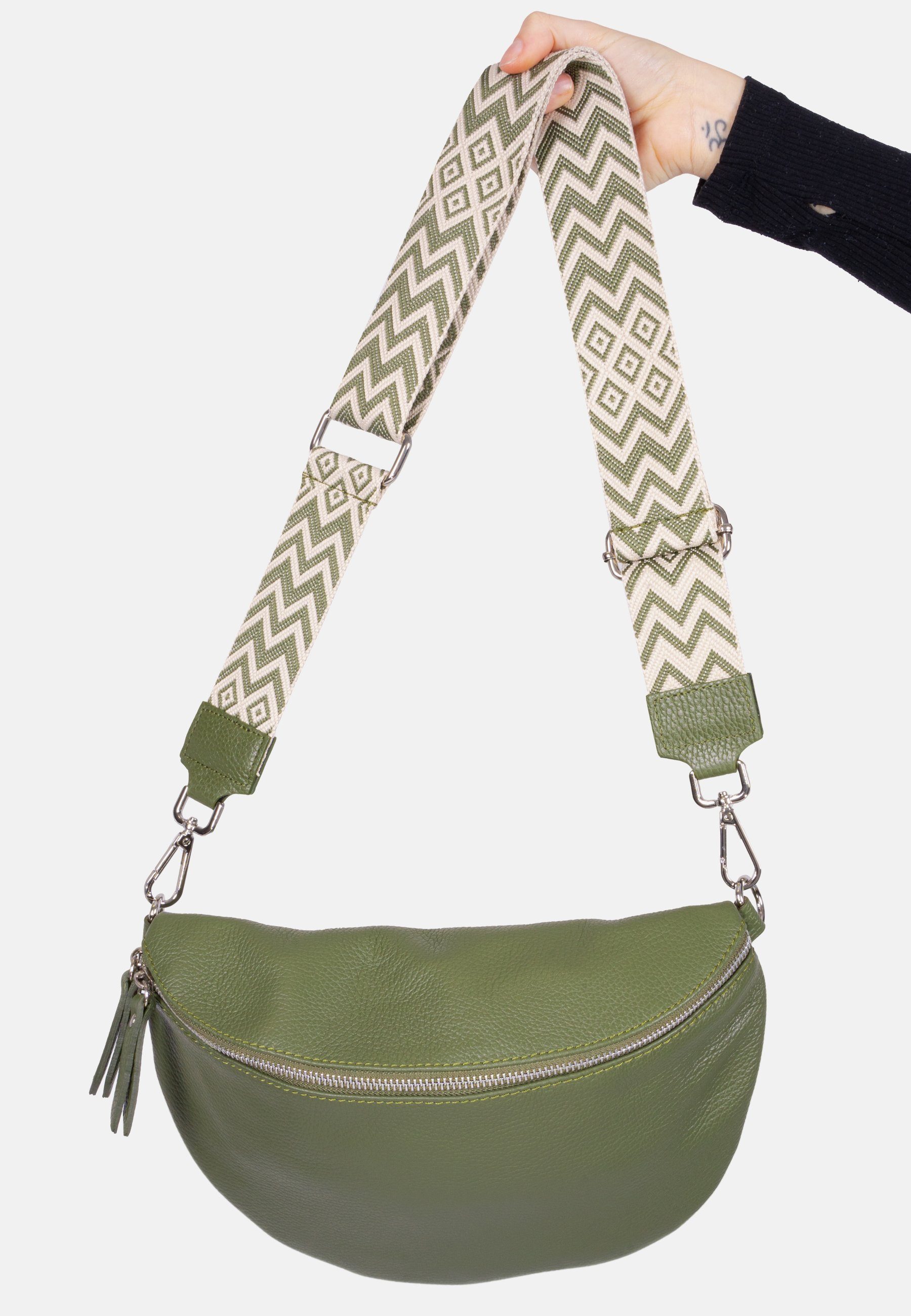 EIGH8 Umhängetasche Mit Flower Man Design - Praktische Gürteltasche Für Alltag & Reisen