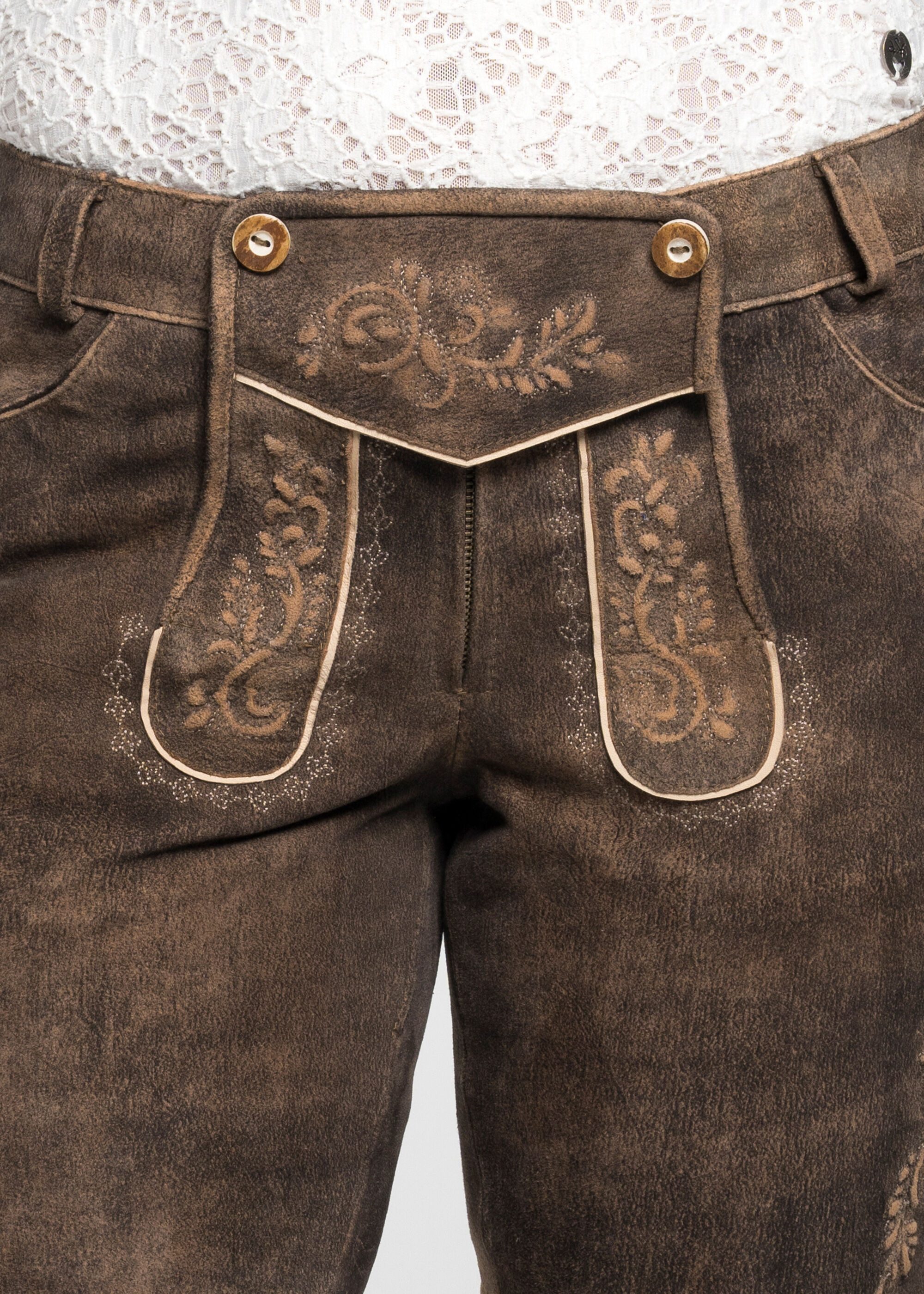 Spieth & Wensky Shorts Fay mit Bändern am Beinabschluss – Bild 5 von 5