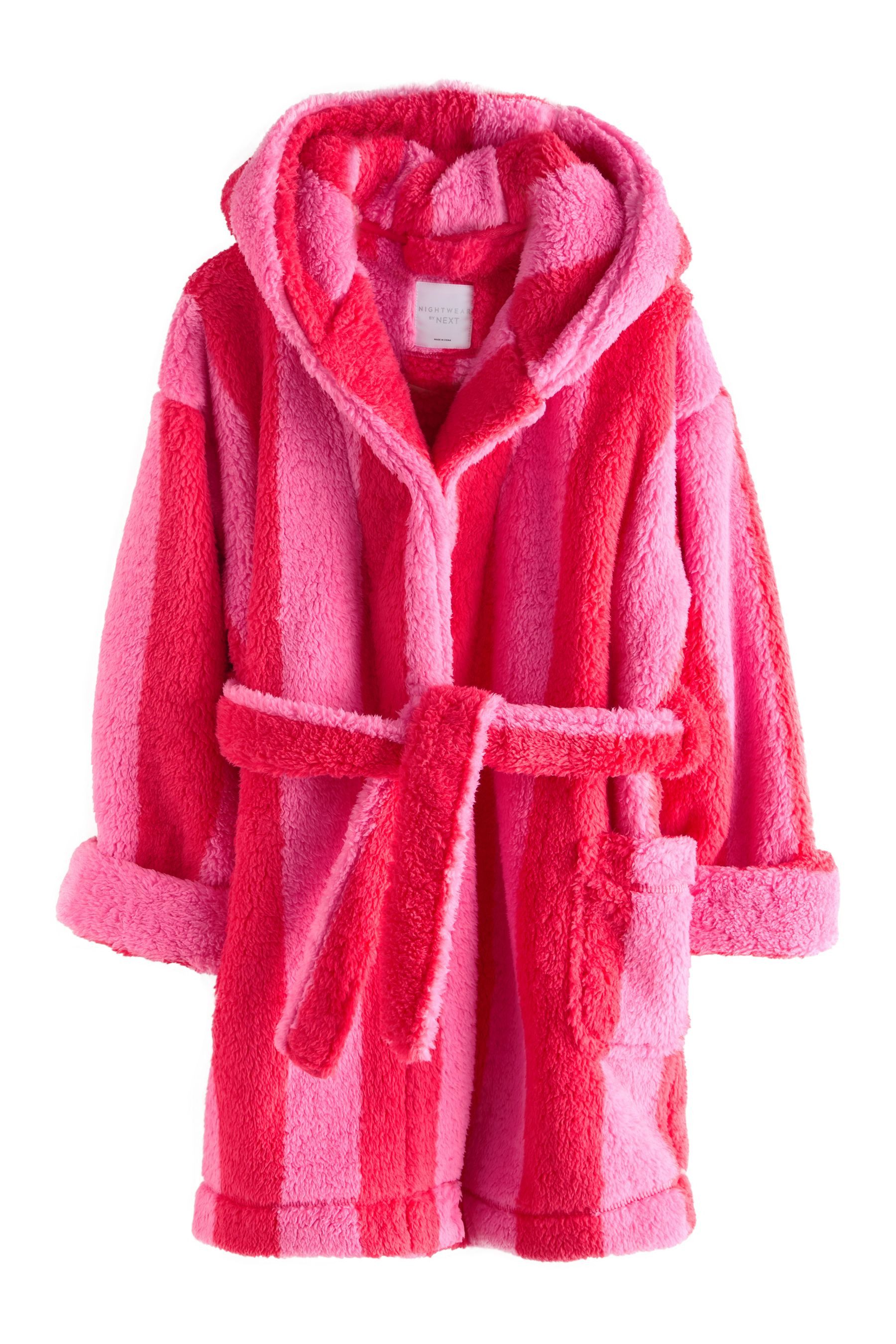 Next Kinderbademantel Morgenmantel aus Teddy-Fleece, Polyester (recycelt)