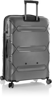 Heys Hartschalen-Trolley Milos grau, 76 cm, 4 Rollen, Hartschalen-Koffer Koffer groß TSA Schloss Volumenerweiterung