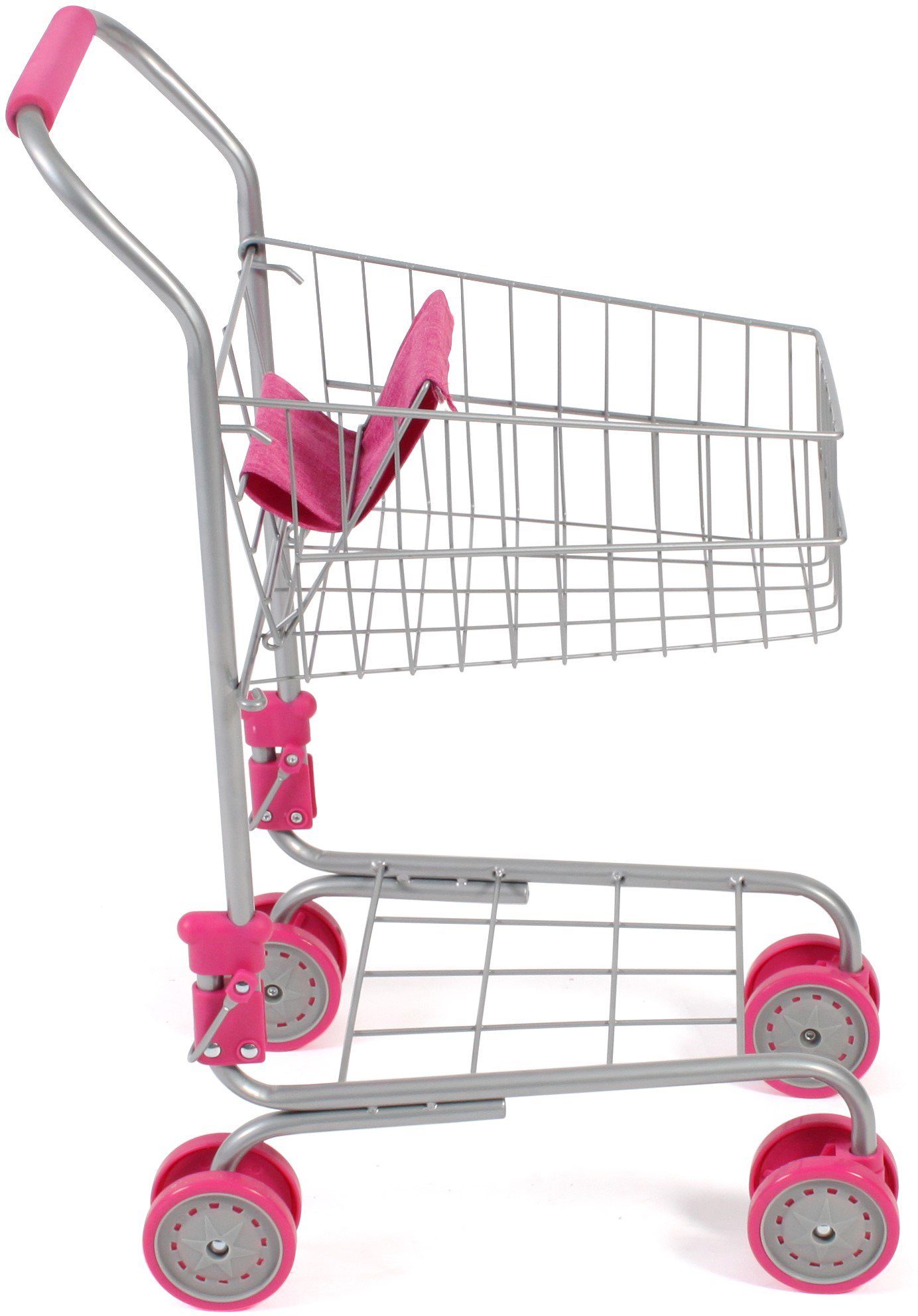 CHIC2000 Spiel-Einkaufswagen Pink, mit Puppensitz