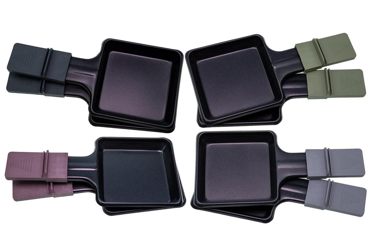 Raclettepfännchen Severin 7108048 8 Raclettepfannen für RG9645 Raclette (Farblich sortie