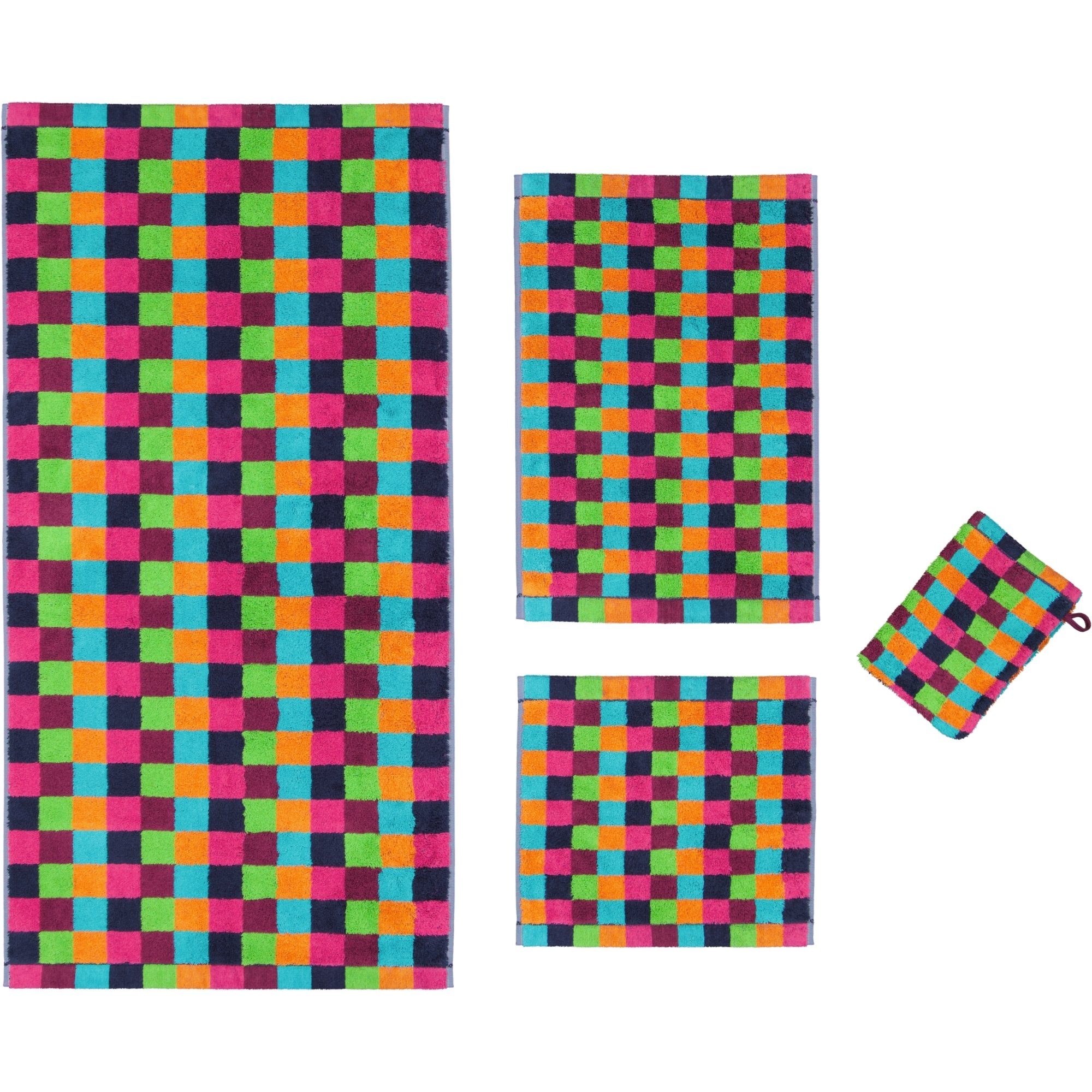 Cawö 100% 7047, 84 multicolor Karo - Baumwolle Life Handtücher Style