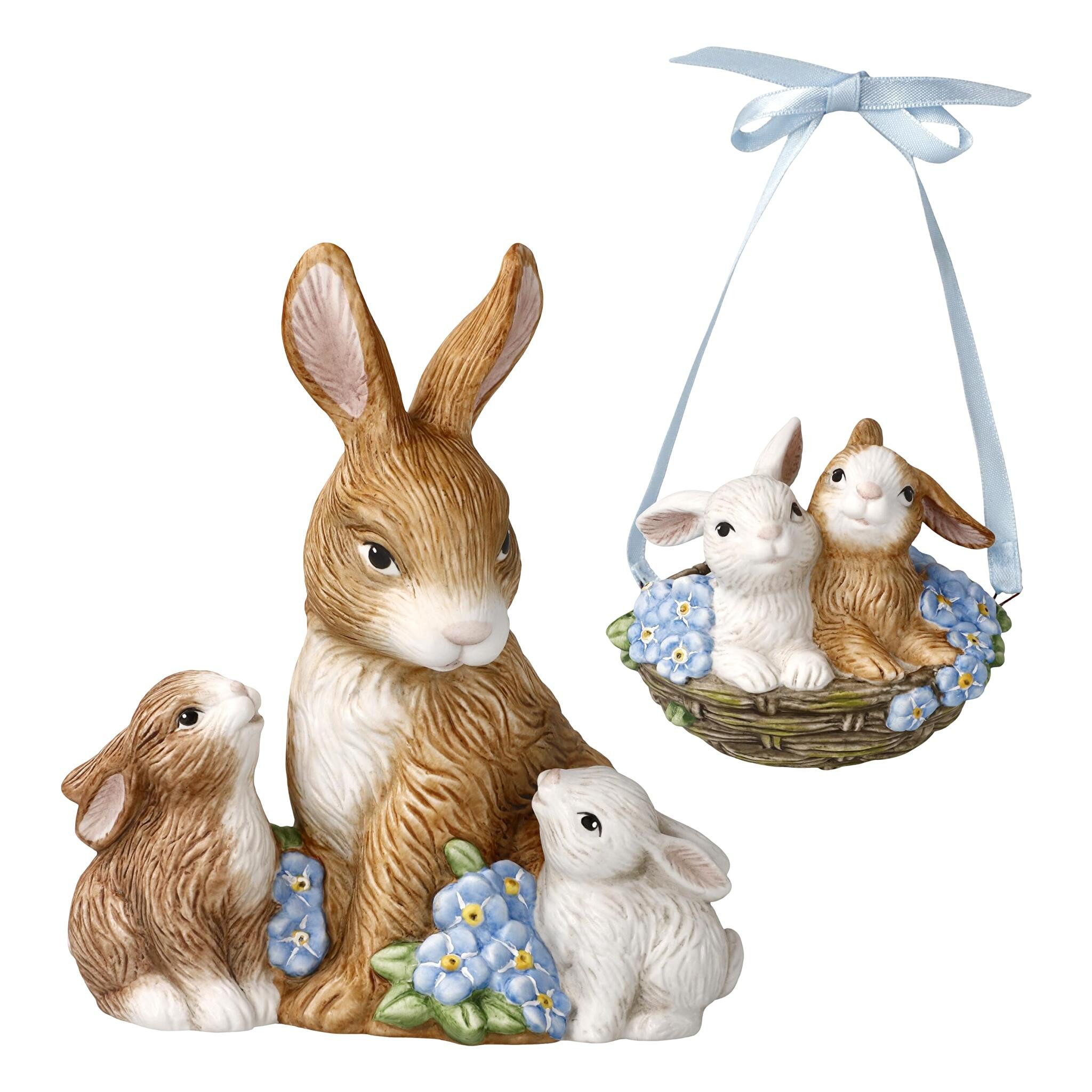 Goebel Dekofigur Jahreshase 2026 Set 2-tlg. bunt