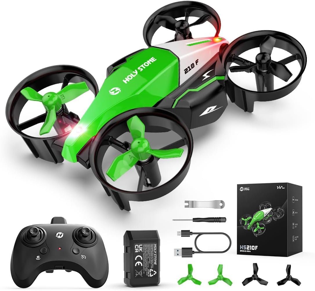 Drohne Quadrocopter STONE LED-Licht (HD, Drohne HOLY 3D-Flip) Flugmodus Renn Mini Kinder RC