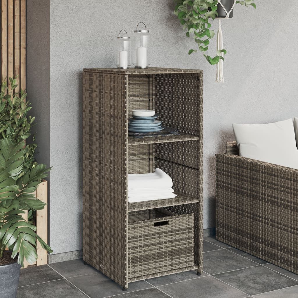 vidaXL Gartenbox Gartenschrank Grau 50x55x115 cm günstig online kaufen