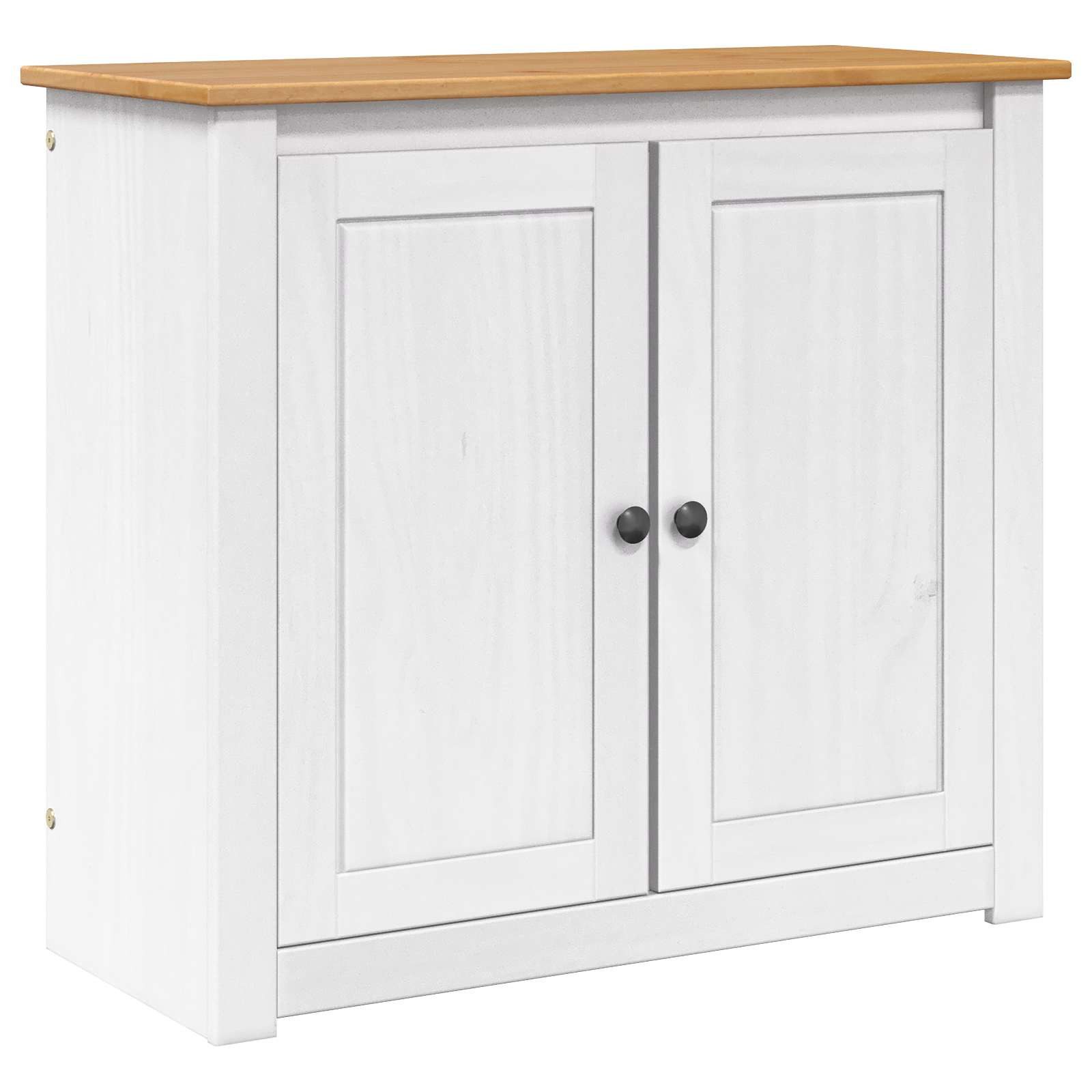 vidaXL Aquariumunterschrank Aquariumständer PANAMA Weiß und Braun 81 x 36 x 73 cm 250 kg (1-St)