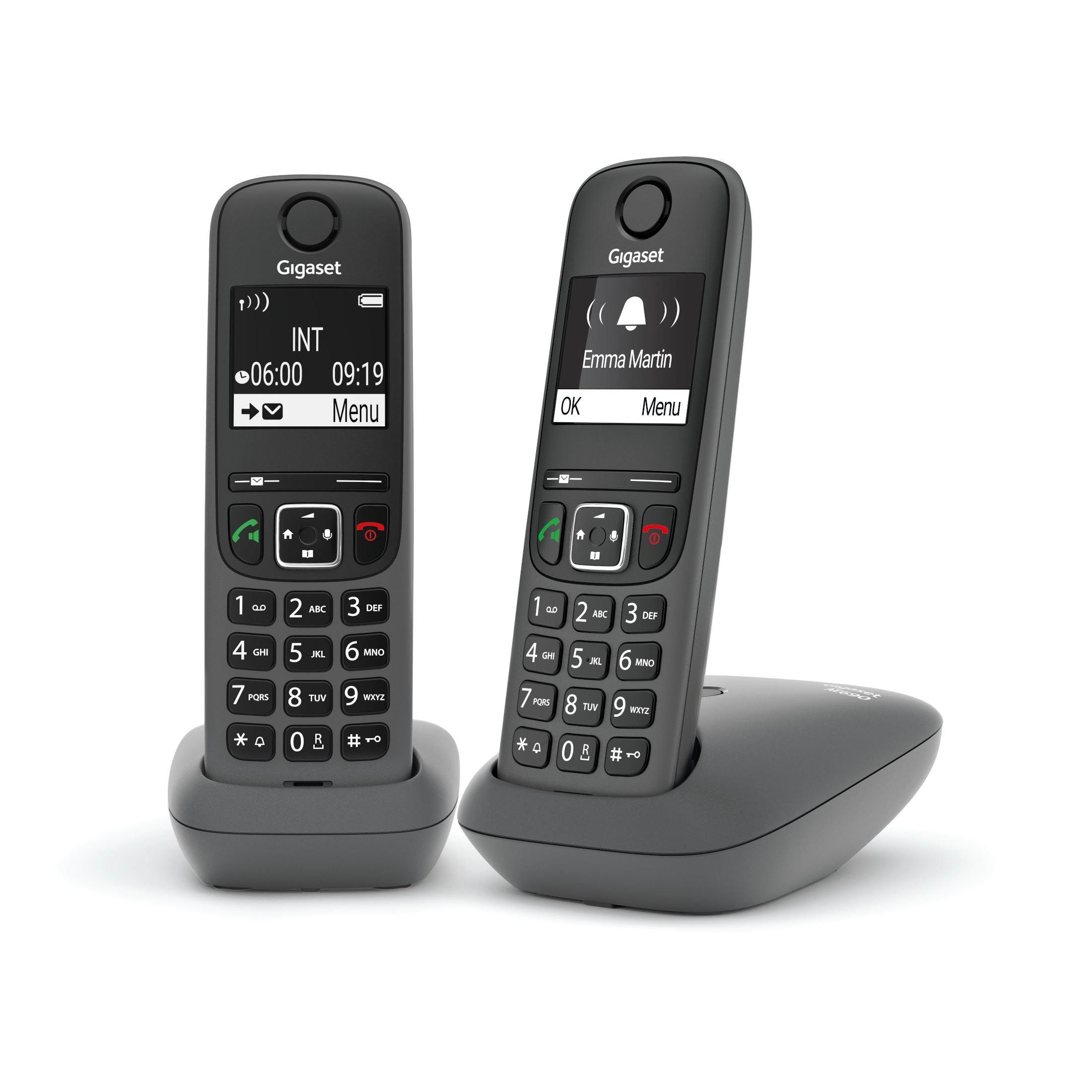 AE 690 Duo anthrazit Schnurloses DECT-Telefon