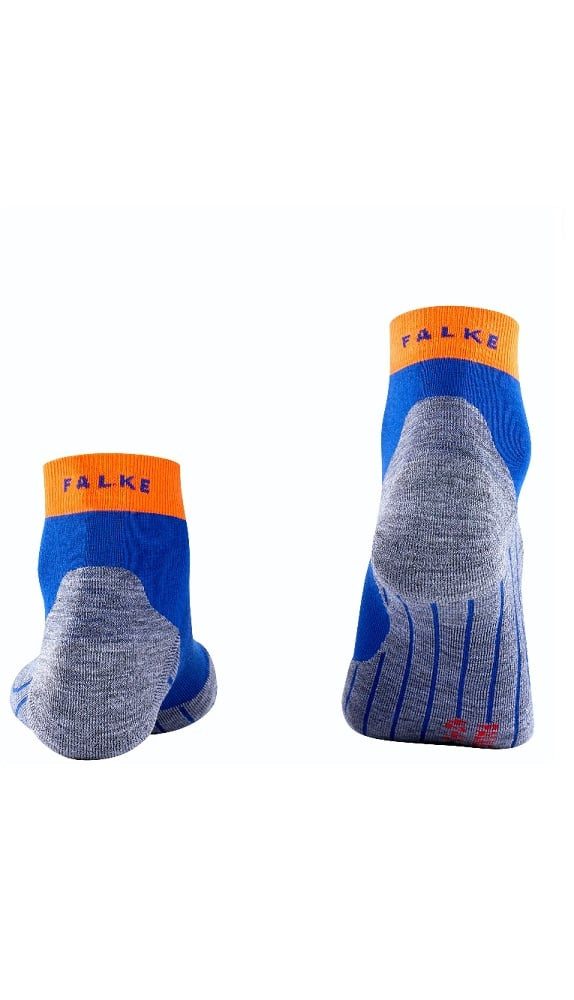FALKE Laufsocken RU4 Endurance Short (mittelstarke Polsterung) blau/orange günstig online kaufen