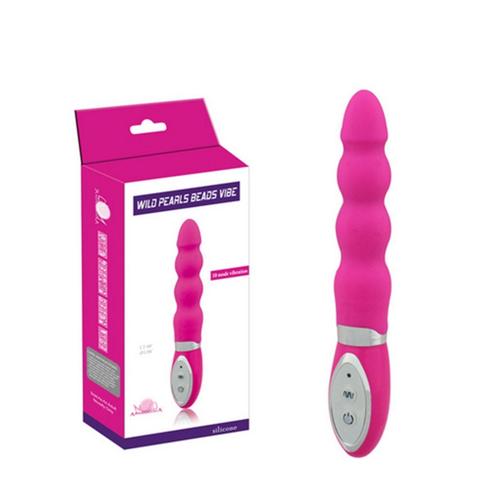 NEZEND Vibrator G Punkt Raupenvibrator mit Klitorisstimulation Silikon Vibrator, (Packung, 1-tlg) Rosa | Klassische Vibratoren