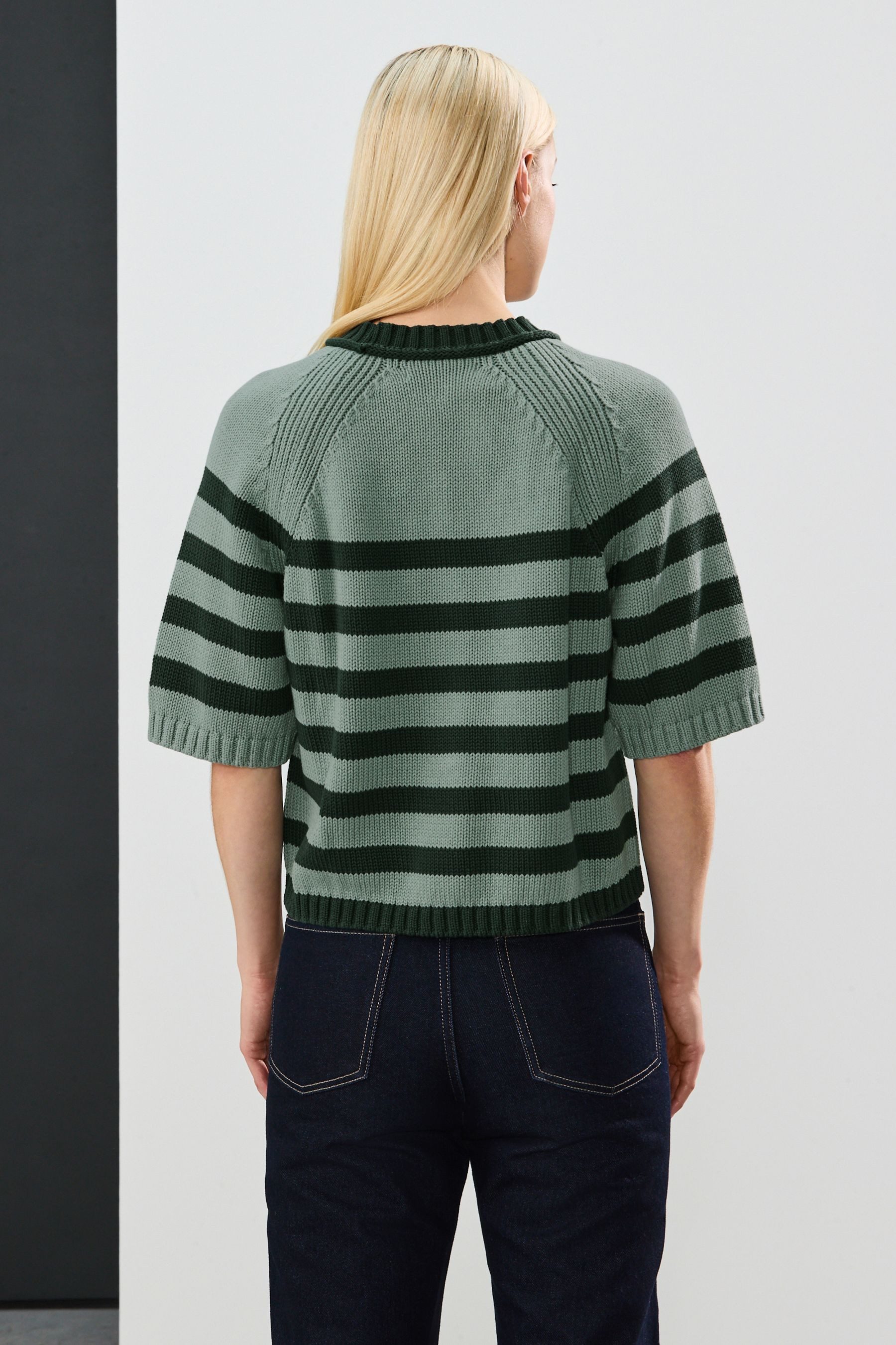 Next T-Shirt Kurzärmeliges Strickoberteil aus 100 % günstig online kaufen