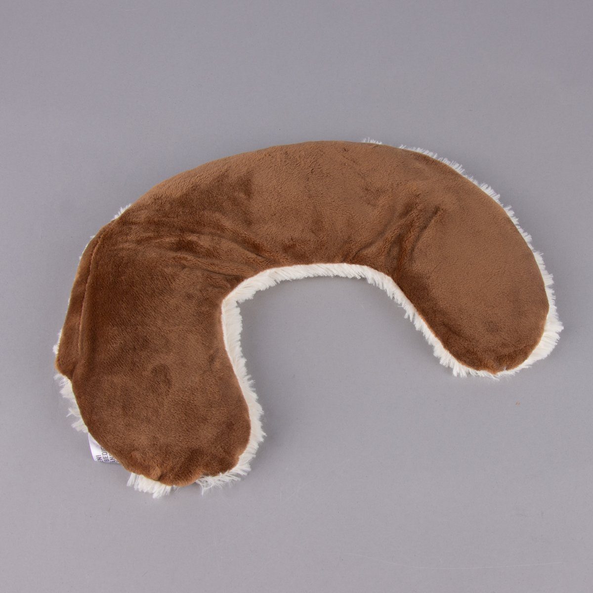 Warmies® Dekokissen Warmies Neck Warmer Sherpa weiß braun Hirse-Lavendelfüllung