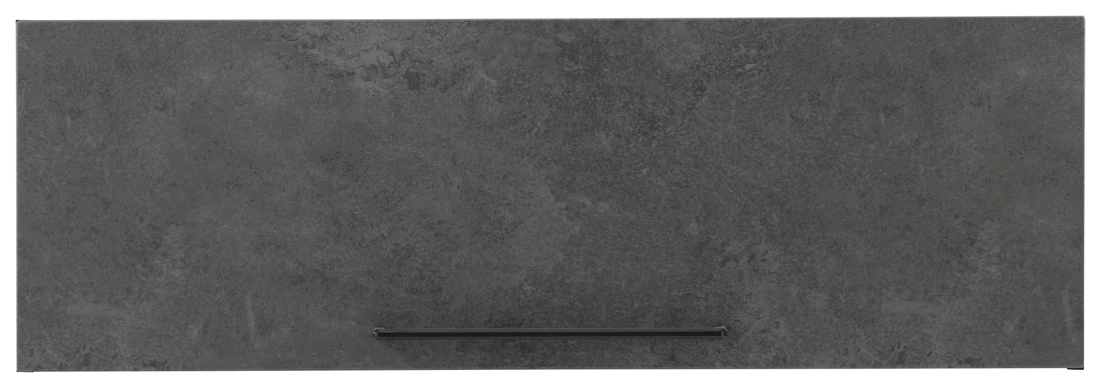 Metallgriff, betonfarben MDF Front mit | HELD Klappe, MÖBEL schwarzer 1 Klapphängeschrank grafit 100 dunkel Tulsa breit, cm