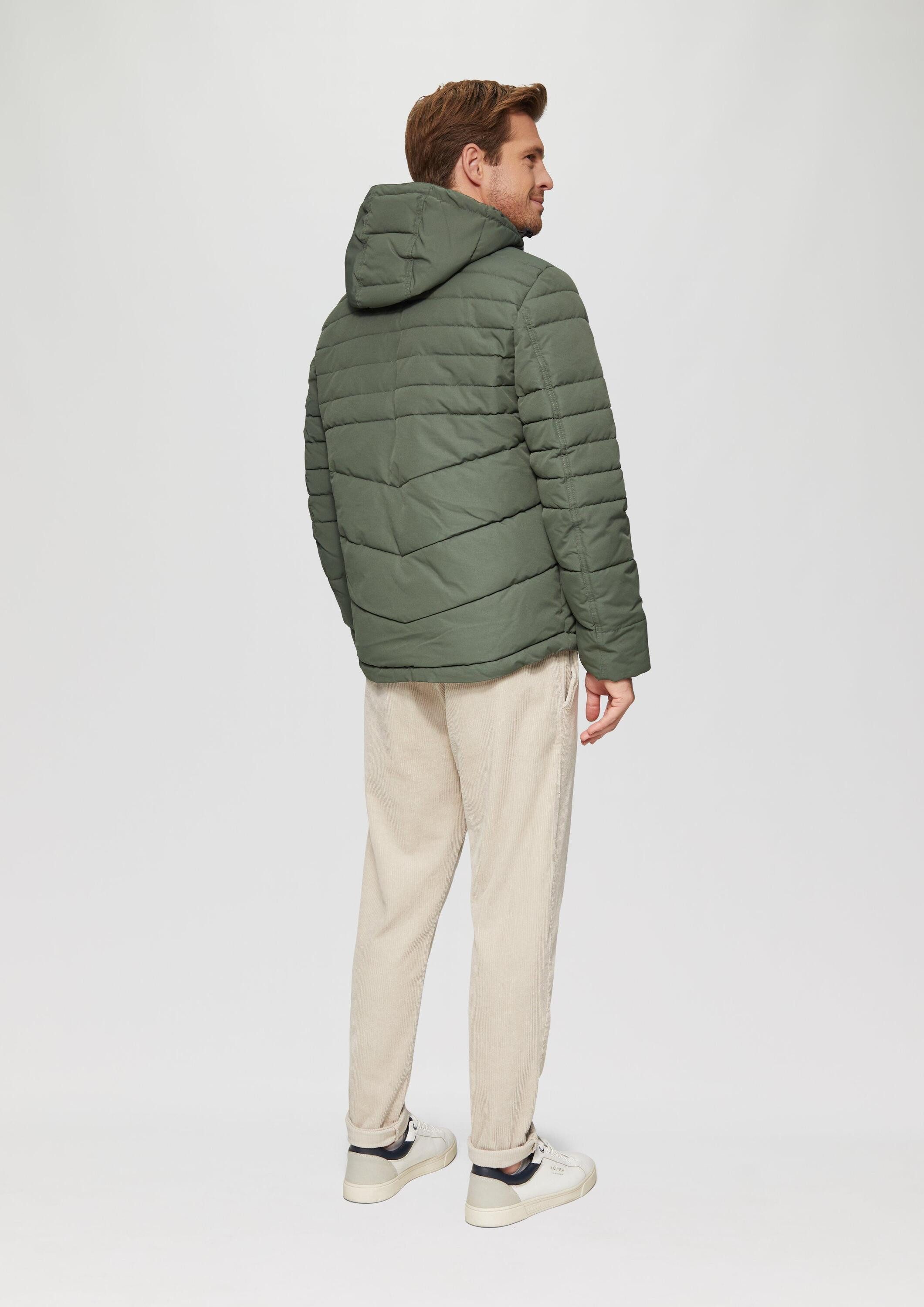 s.Oliver Winterjacke Outdoor-Jacke Gesteppte Jacke mit abnehmbarer Kapuze