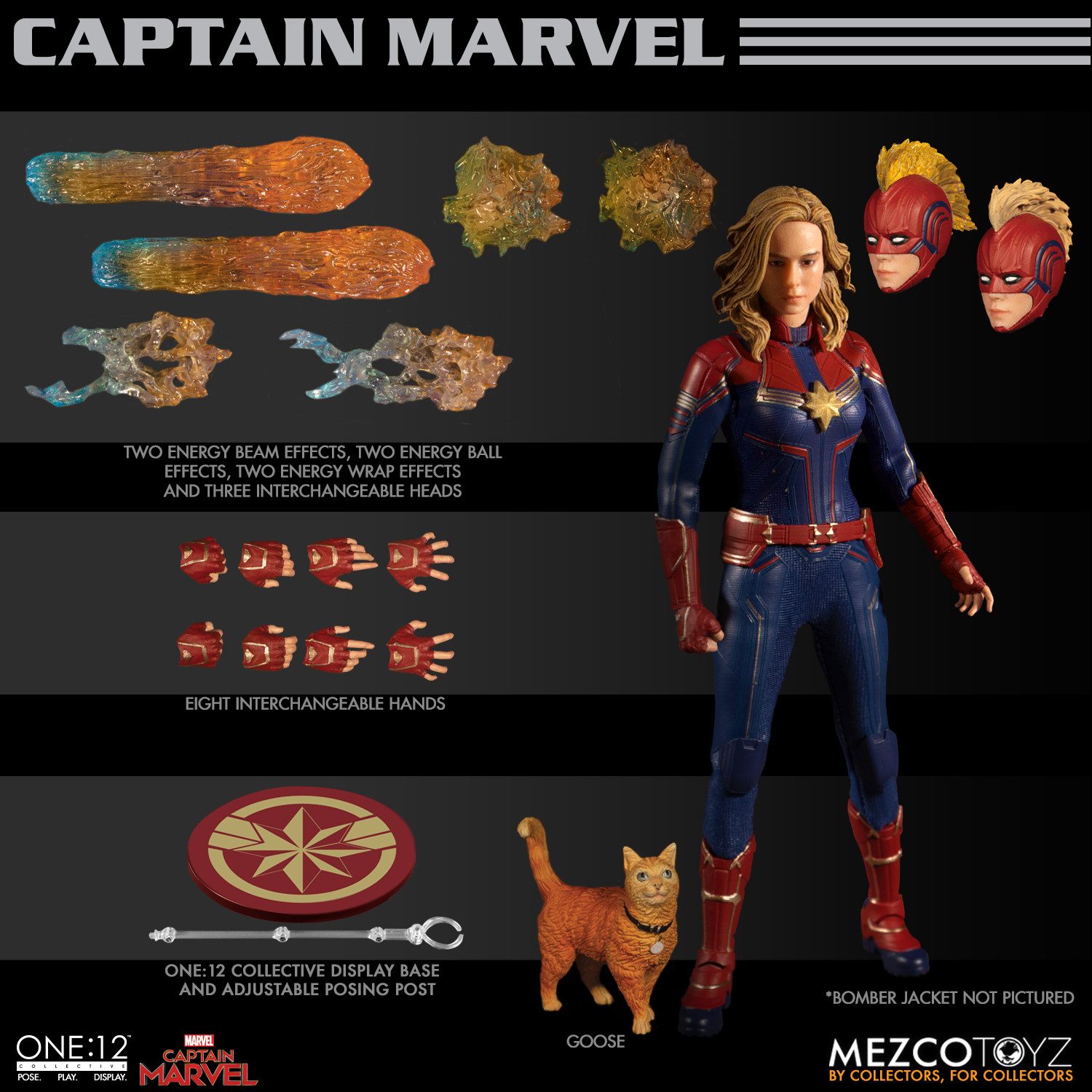 Mezco Toys Actionfigur ONE-12 COLLECTIVE MARVEL CAPTAIN MARVEL ACTIONFIGUR