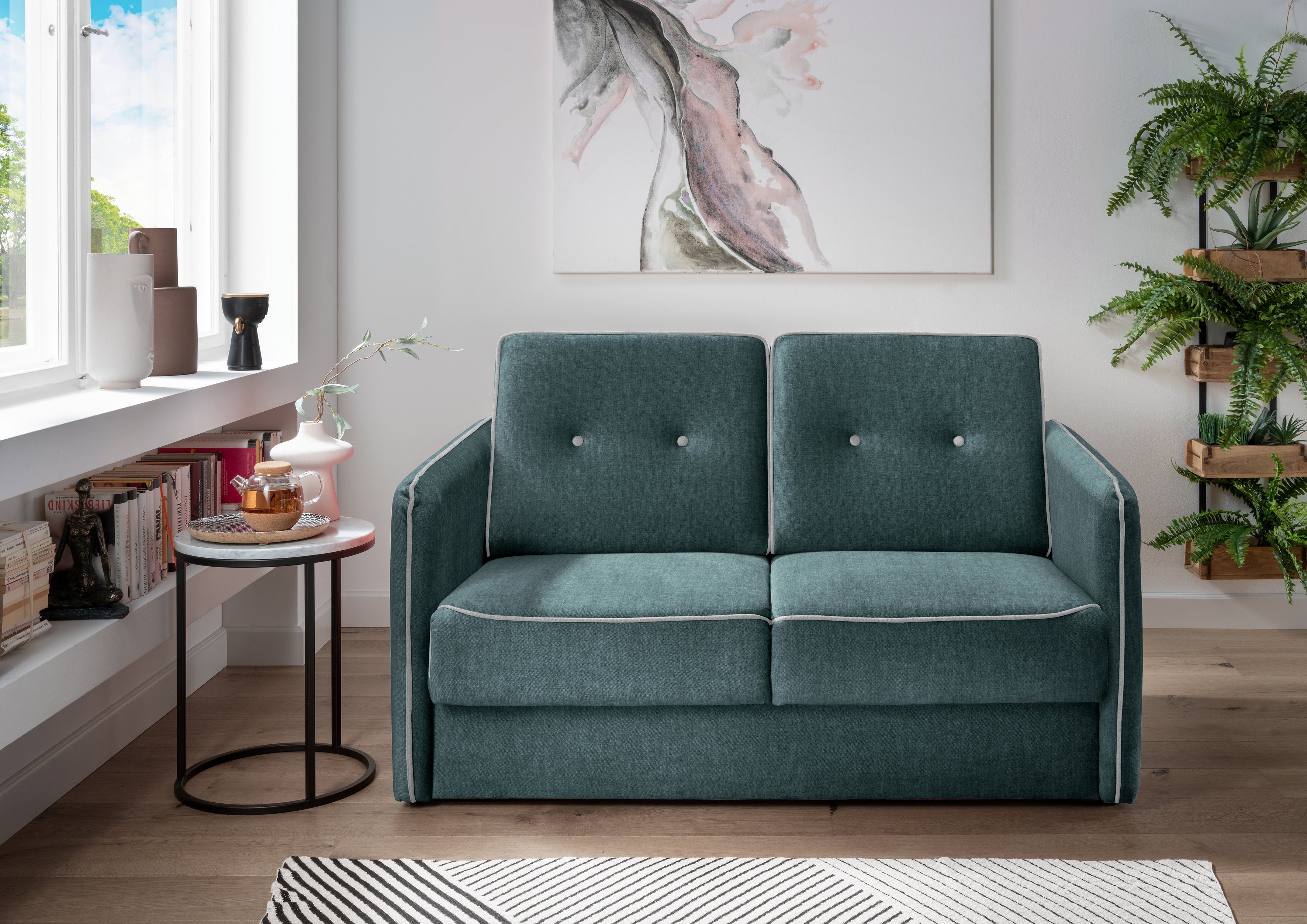 Home affaire Schlafsofa Merina, mit zweigeteilter Bettfunktion, Auszug nach günstig online kaufen