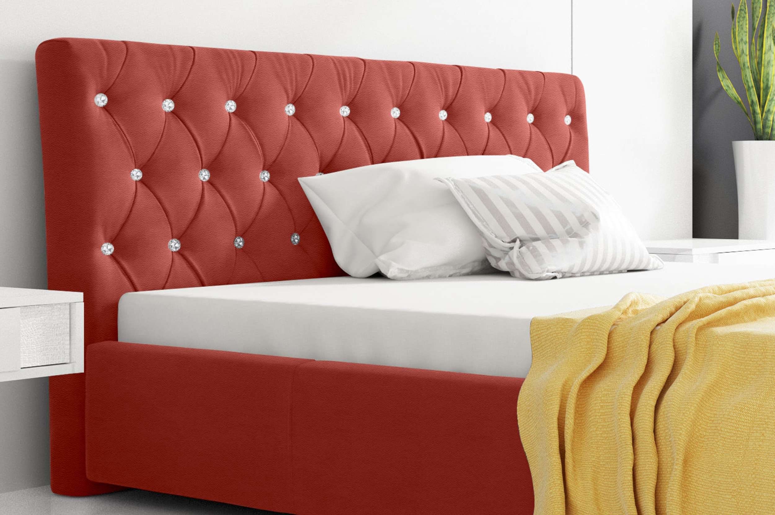 99rooms Polsterbett Kevin (Schlafzimmerbett, Bett), 120/140/160/180/200x200 günstig online kaufen