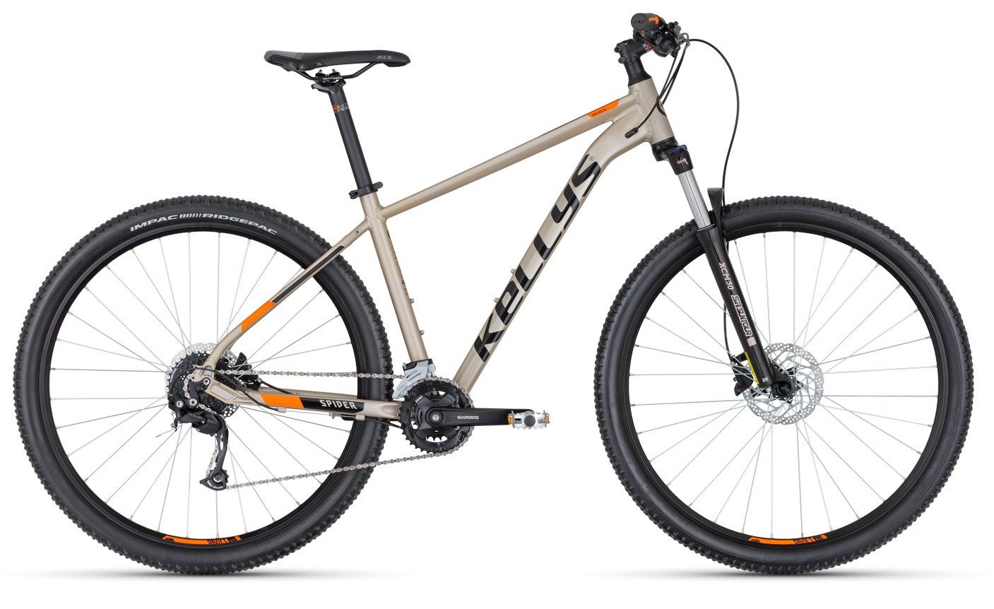 Kellys Mountainbike MTB Hardtail SPIDER 70 Sand 27,5" Diamant, 18 Gang Shimano SHIMANO Altus M2000 (direct mount) Schaltwerk