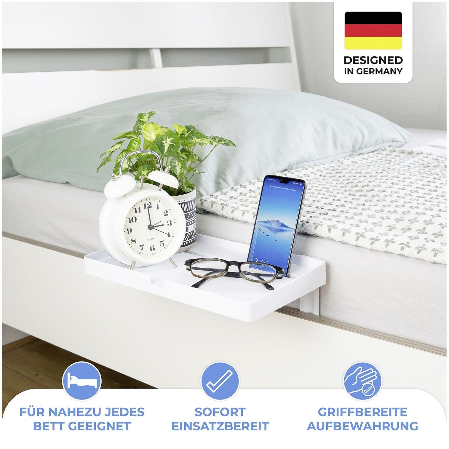 Nachttisch Bett-Butler, ans zum Einhängen Bett Maximex