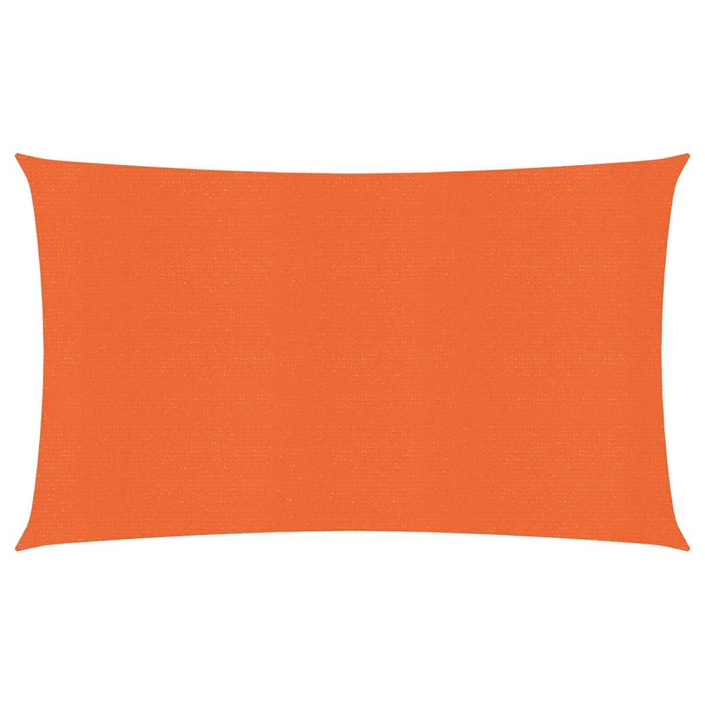 Sonnensegel 4 x 7 m Sonnensegel 160 gm² Rechteckig Orange 4x7 m HDPE