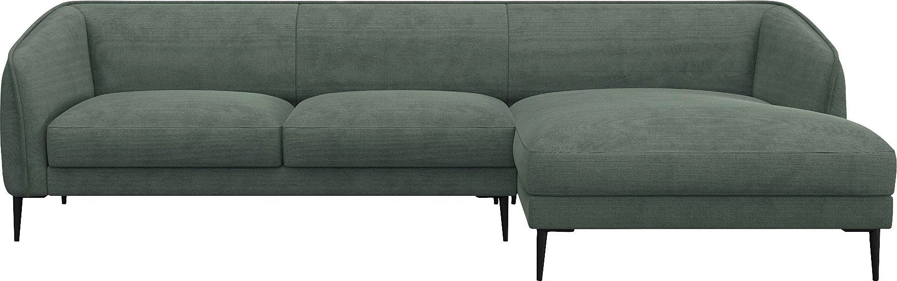 FLEXLUX Ecksofa Belle Designsofa, L-Form, B/T 288/149 cm, Skandinavisches Design, In hochwertiger Verarbeitung