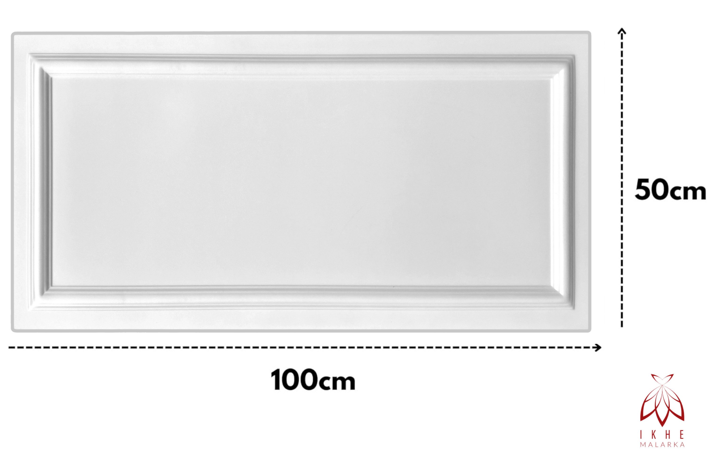 IKHEMalarka 3D Wandpaneel Betonoptik Marmor Ziegel aus Polystyrol Styropor XPS, BxL: 50,00x100,00 cm, 0,50 qm, (1 Stück, 0,5m) Deckenpaneelen - 3mm dick - 100x50cm