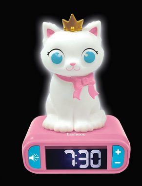 Lexibook® Kinderwecker Katzen Wecker mit 3D Nachtlicht-Figur und besonderen Klingeltönen