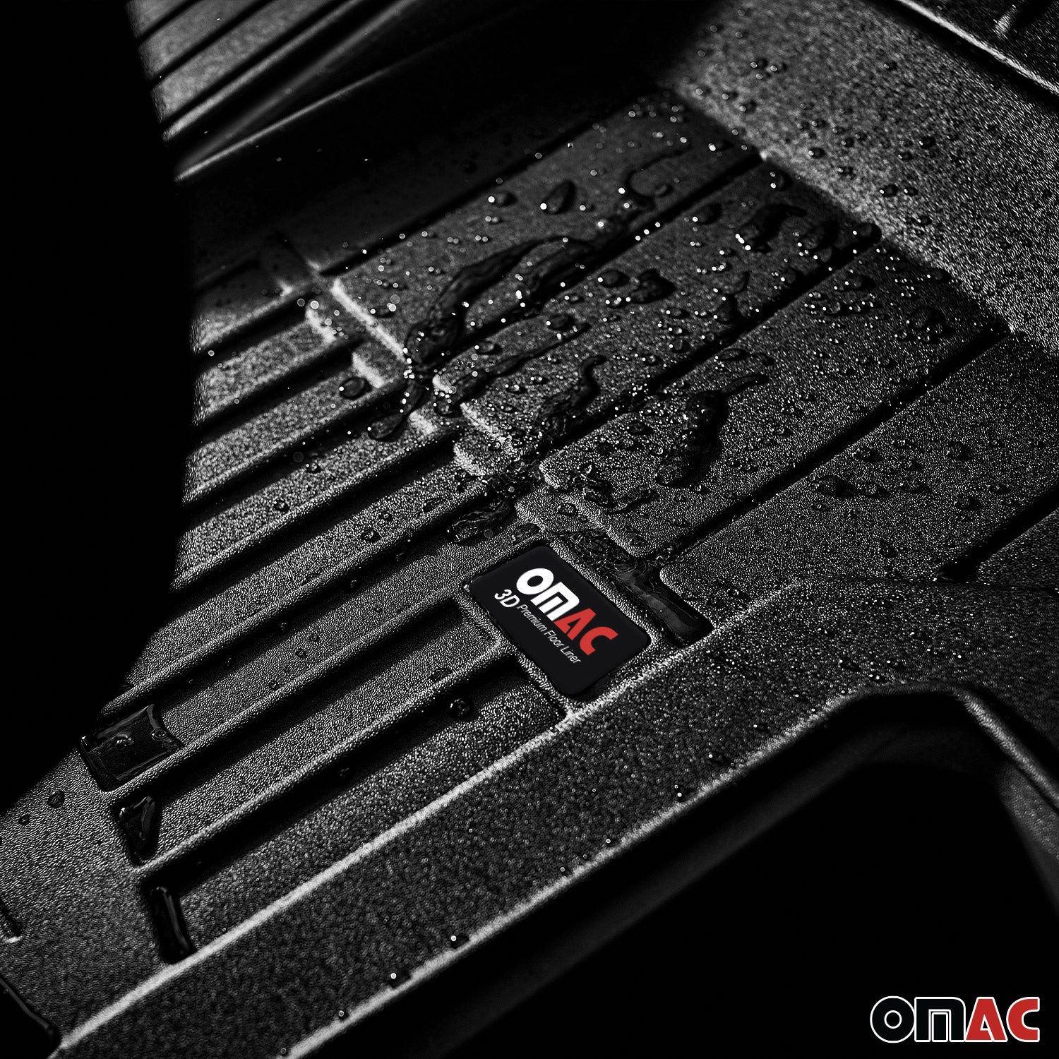 OMAC Auto-Fußmatten für VW Golf Mild Hybrid 2020-2025 Schwarz 4 tlg TPE (4 St), für VW Golf Mild Hybrid 2020-2025 VW Golf Mild Hybrid 2020-2025, Antirutsch,Wasserfest,Einfache Installation