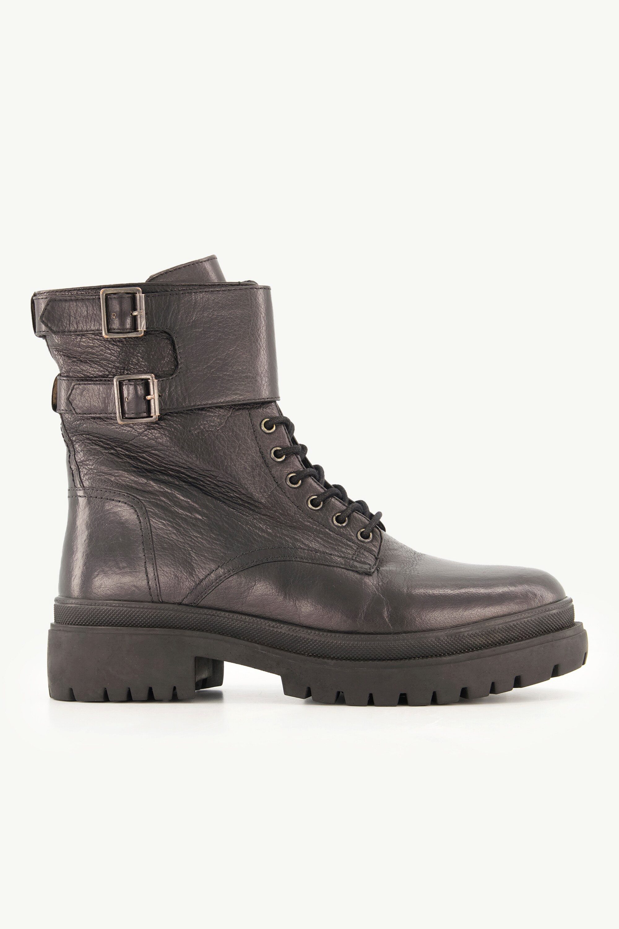 Ulla Popken Leder-Stiefeletten Schnürung Weite H günstig online kaufen