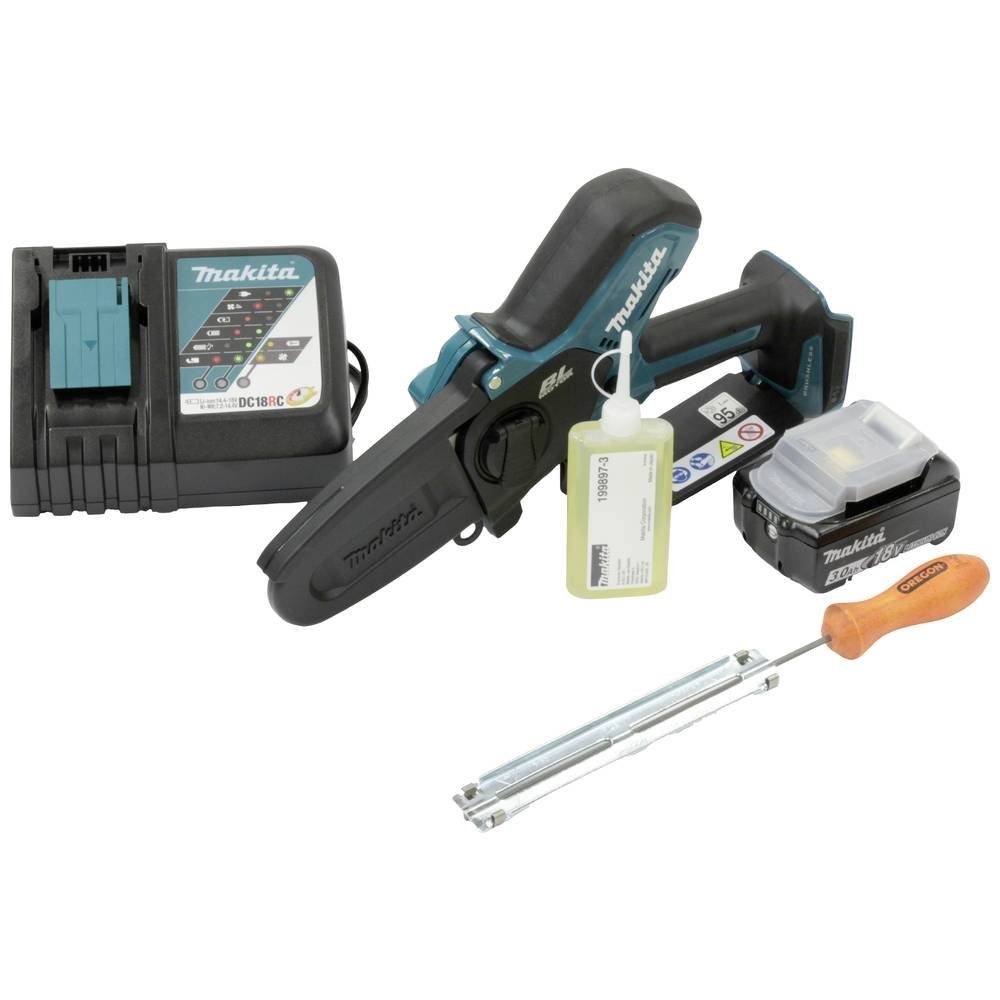 Makita Akku-Kettensäge Akku-Astsäge 18V / 3.0 Ah, 1 Akku + Ladegerät DUC101RF01, inkl. Akku, inkl. Ladegerät