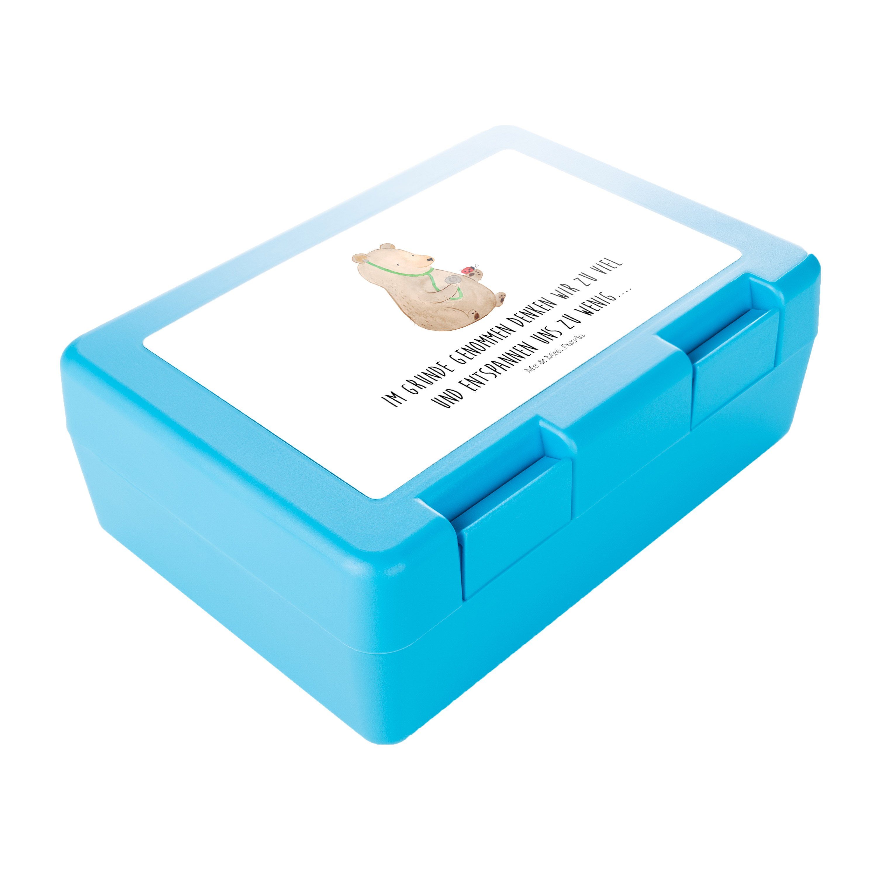 Professor, Arzt & - (1-tlg) Bär Mrs. Premium Lunch Snackbox, box, Mr. - Kunststoff, Geschenk, Teddybär, Weiß Panda Butterdose