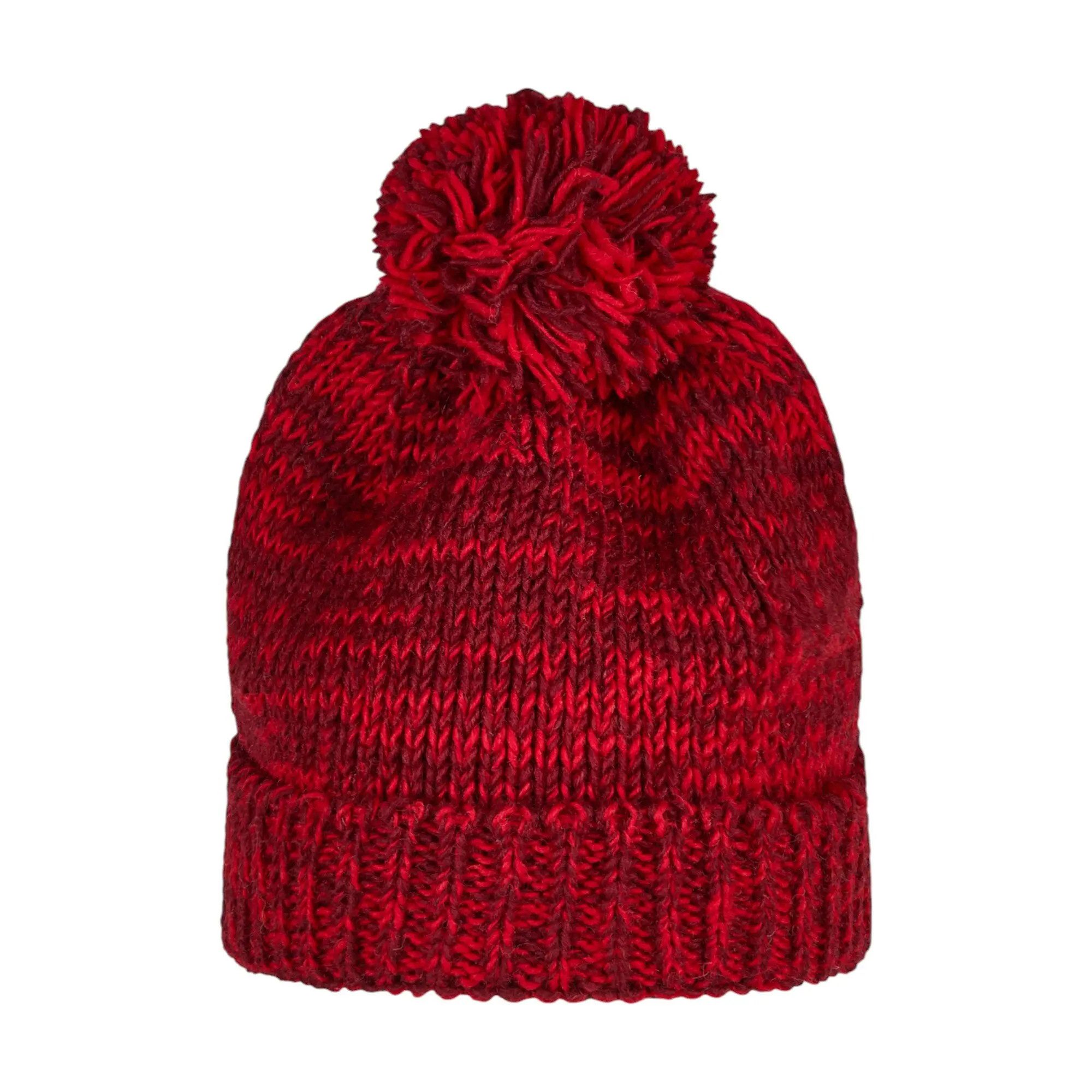 THC Natural Line Bommelmütze THC Schafwoll Pudelmütze 715 rot (1 Stück, 1-St., 1 Stück) Innenfutter: Fleece