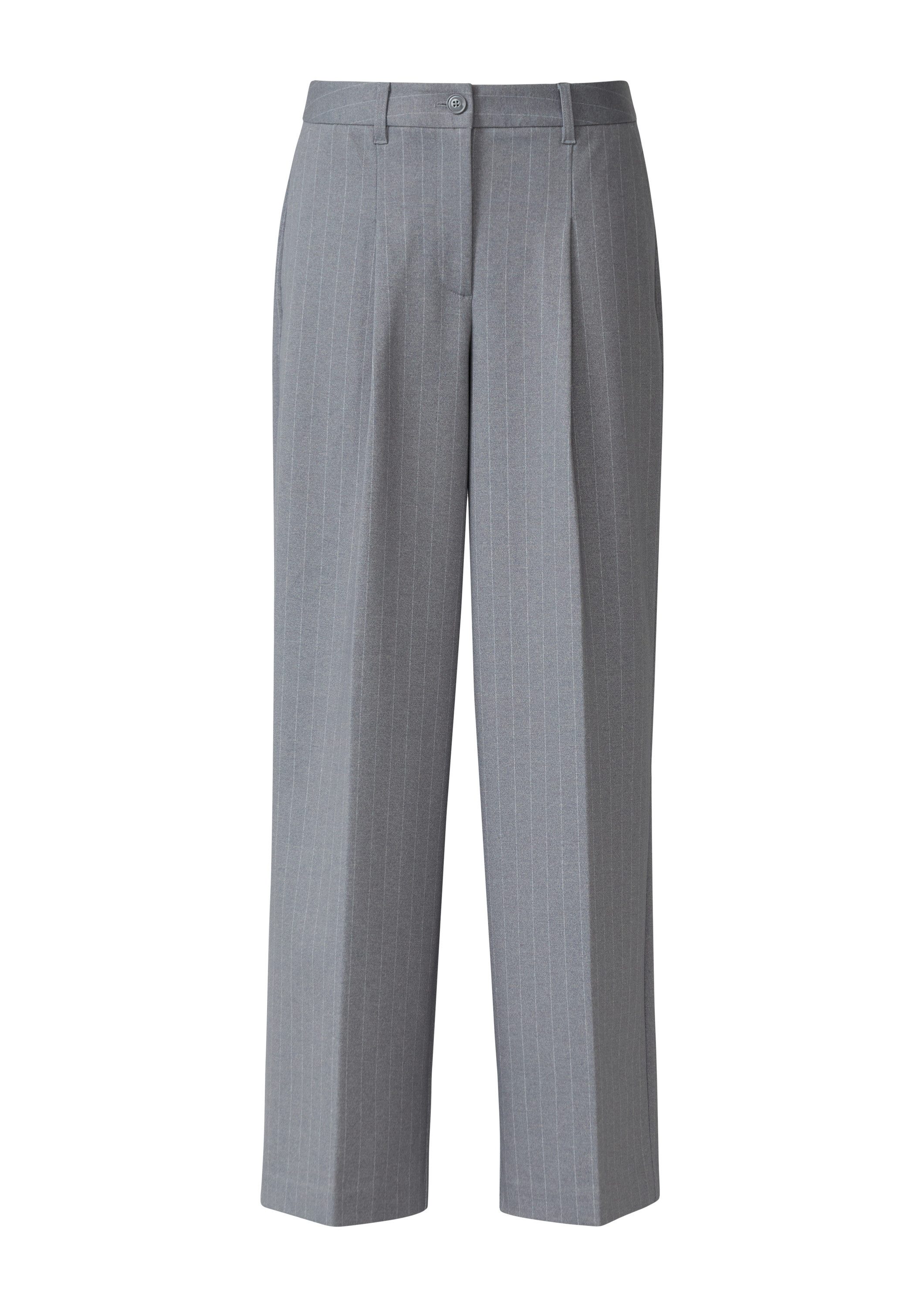 s.Oliver Chinos Hose Hose aus Interlockjersey mit Wide Leg und Nadelstreife günstig online kaufen