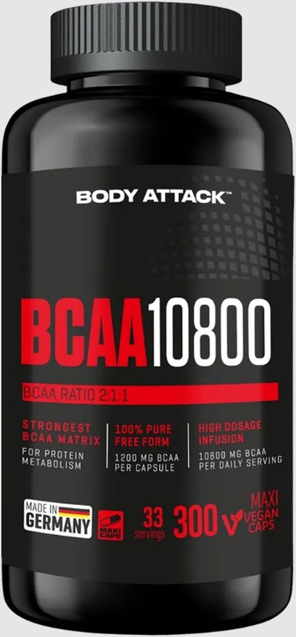 Body Attack Body Attack BCAA 10800 - 300 Kapseln Kapseln