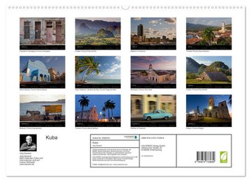 CALVENDO Wandkalender Kuba 2023 (Premium, hochwertiger DIN A2 Wandkalender 2023, Kunstdruck in Hochglanz)