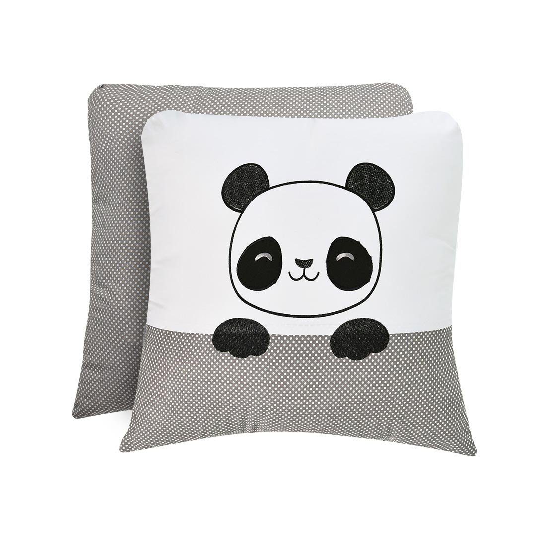 mit Panda Design SEI 45x45 gesticktes Babydesign Babykissen Baumwollbezug,