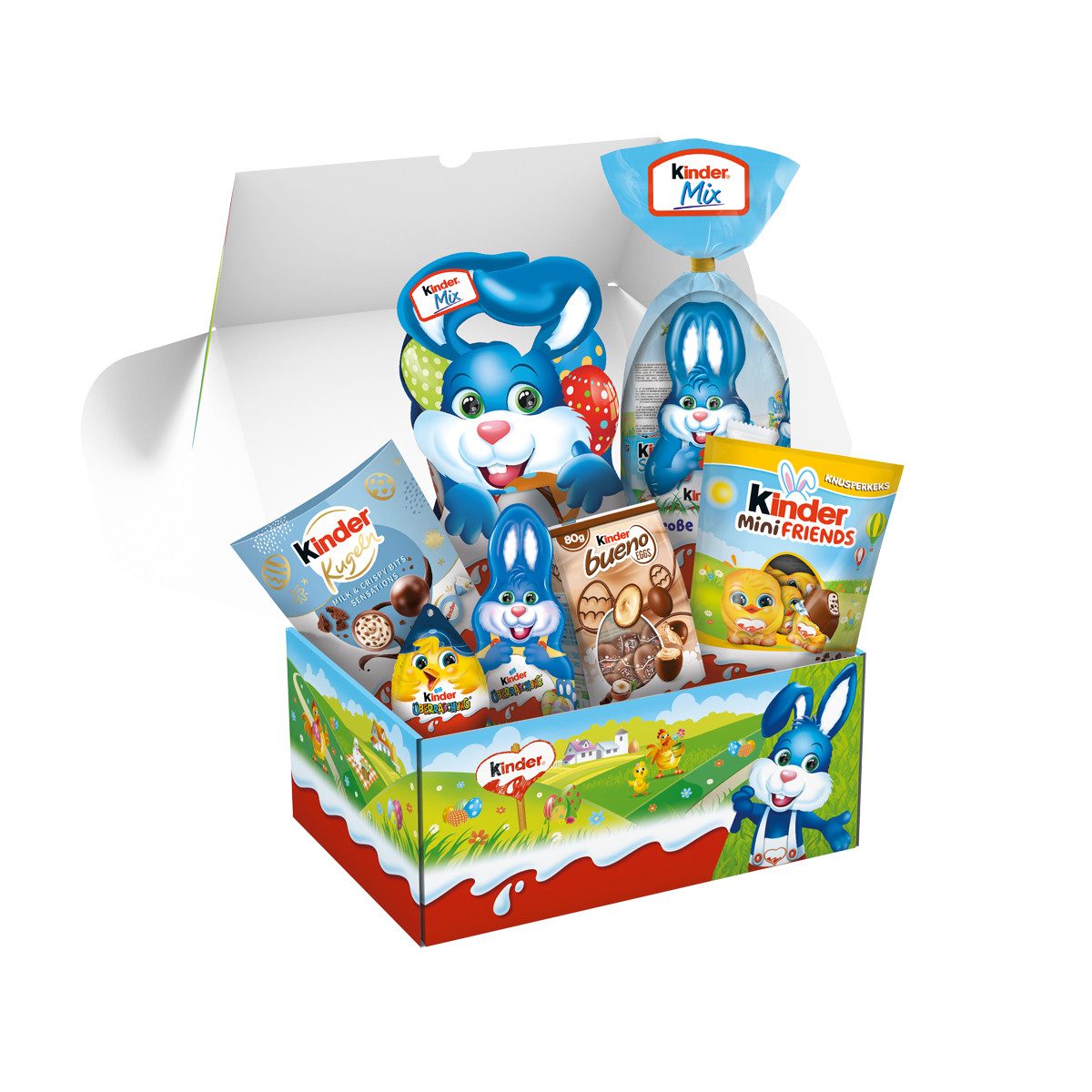 kinder Schokolade, Kinder Oster Box mit Kinder Oster Schokoladen Highlights 800g