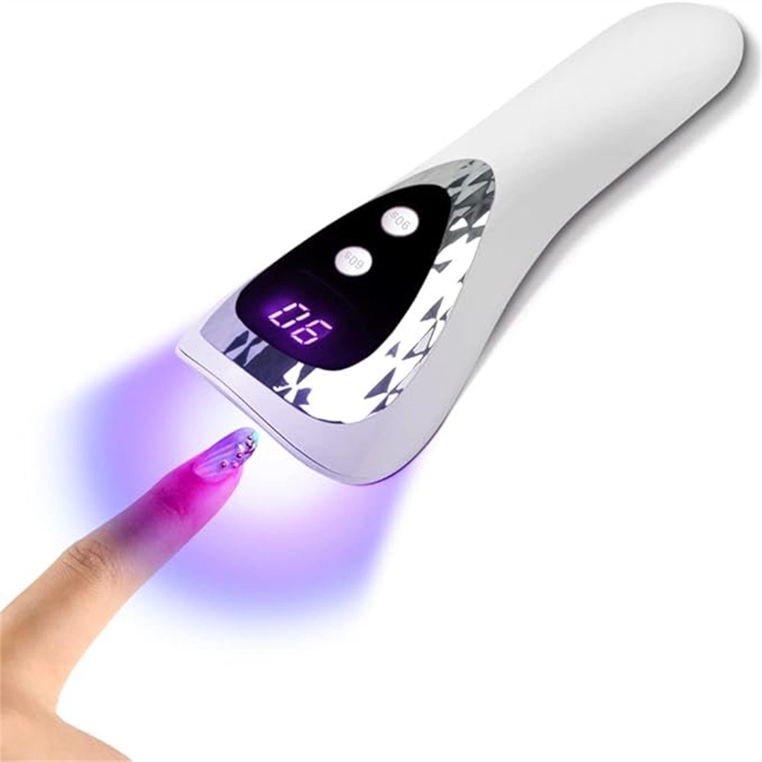 autolock Lichthärtungsgerät Handheld LED UV Nagellampe, Upgraded Mini Gel Nails Light